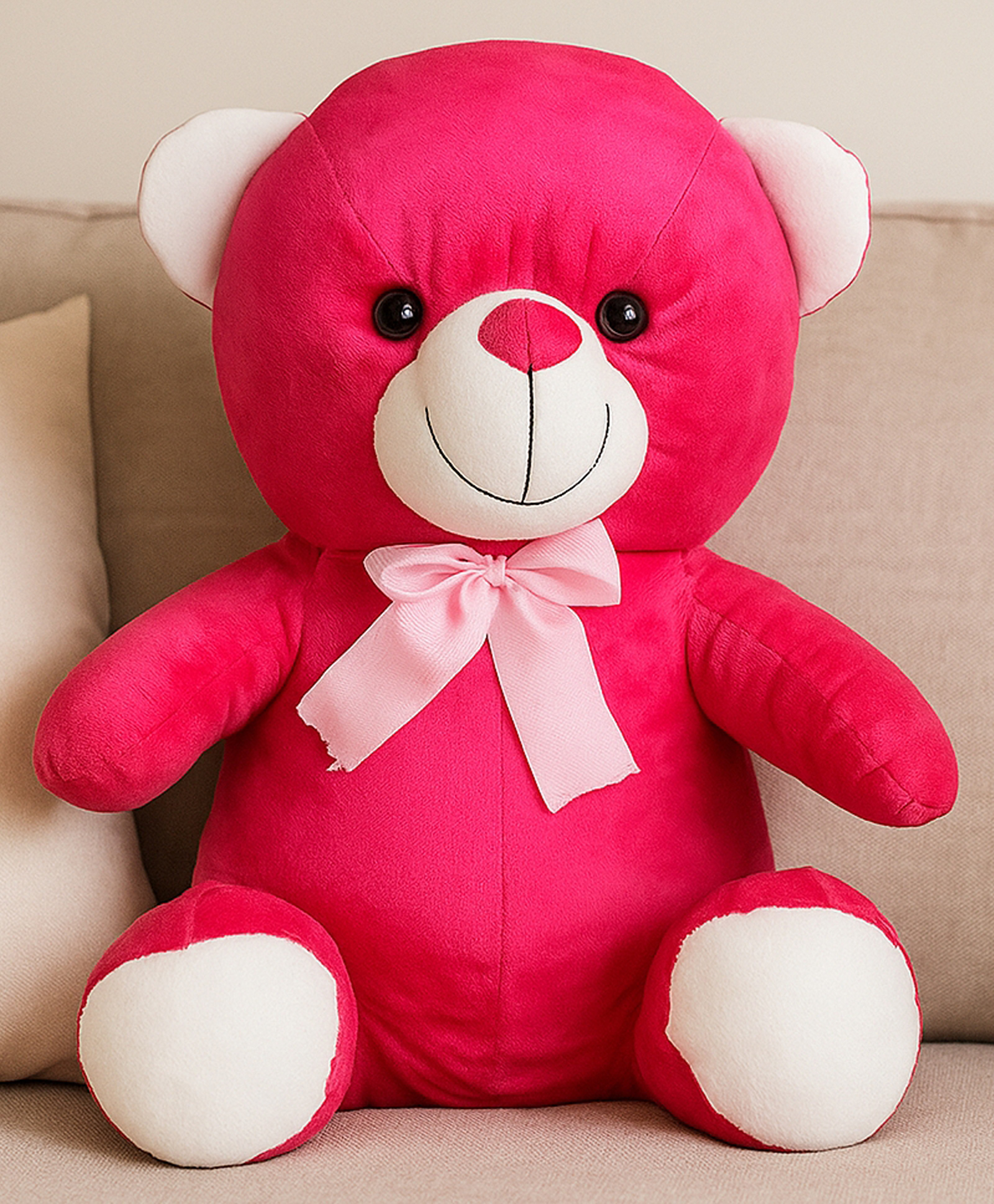 GoldenHub Sitting Teddy Rani Colour Stuffed Toys-picture-17