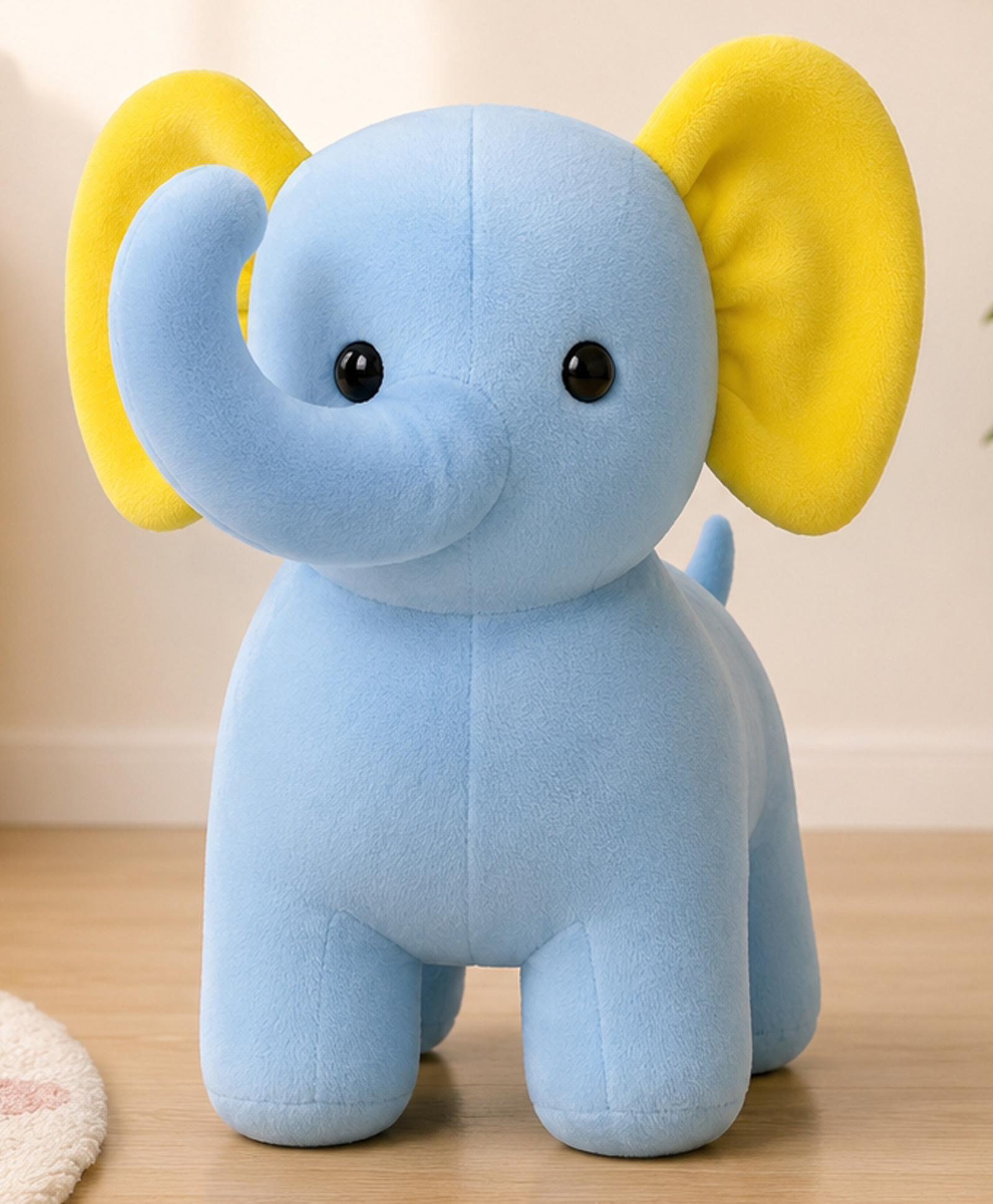GoldenHub Adorable Blue Elephant Plush Toy, Soft Stuffed Animal for Children, Toddlers and Adults-picture-18