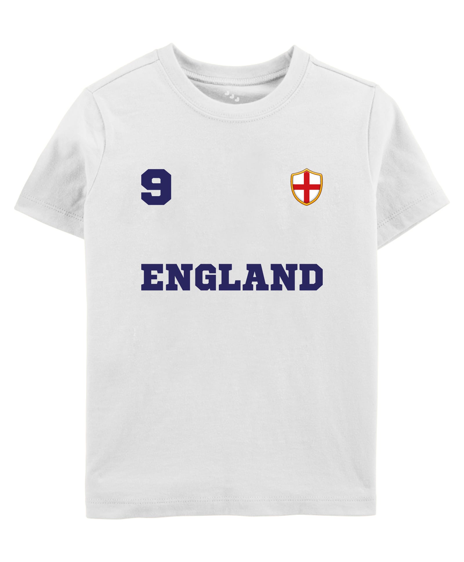 Zeezeezoo 100% Cotton Knit Football Theme Half Sleeves England Text Printed Tee - White-picture-43