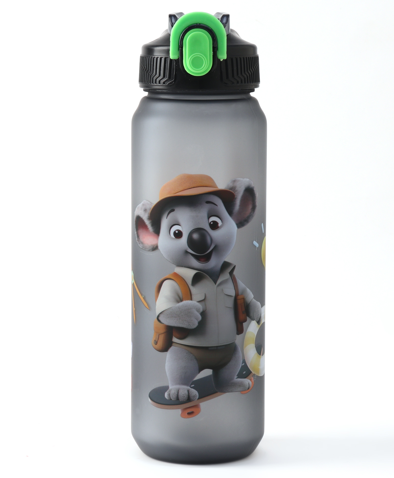 fab n funky Cartoon Print Water Bottle With Straw - 900 ml-picture-25