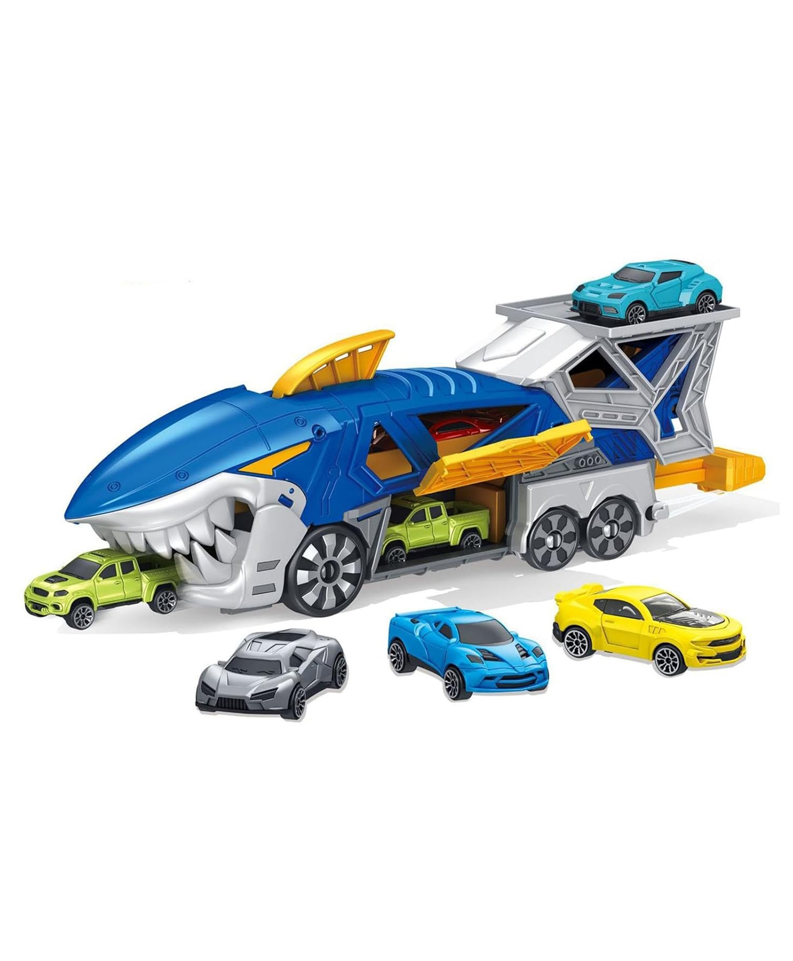 AKN TOYS Shark Launch Transporter Kids Play Car for Preschool Boys Girls Party Favors- PACK OF - 1 -( COLOR MAY VARY )-picture-22