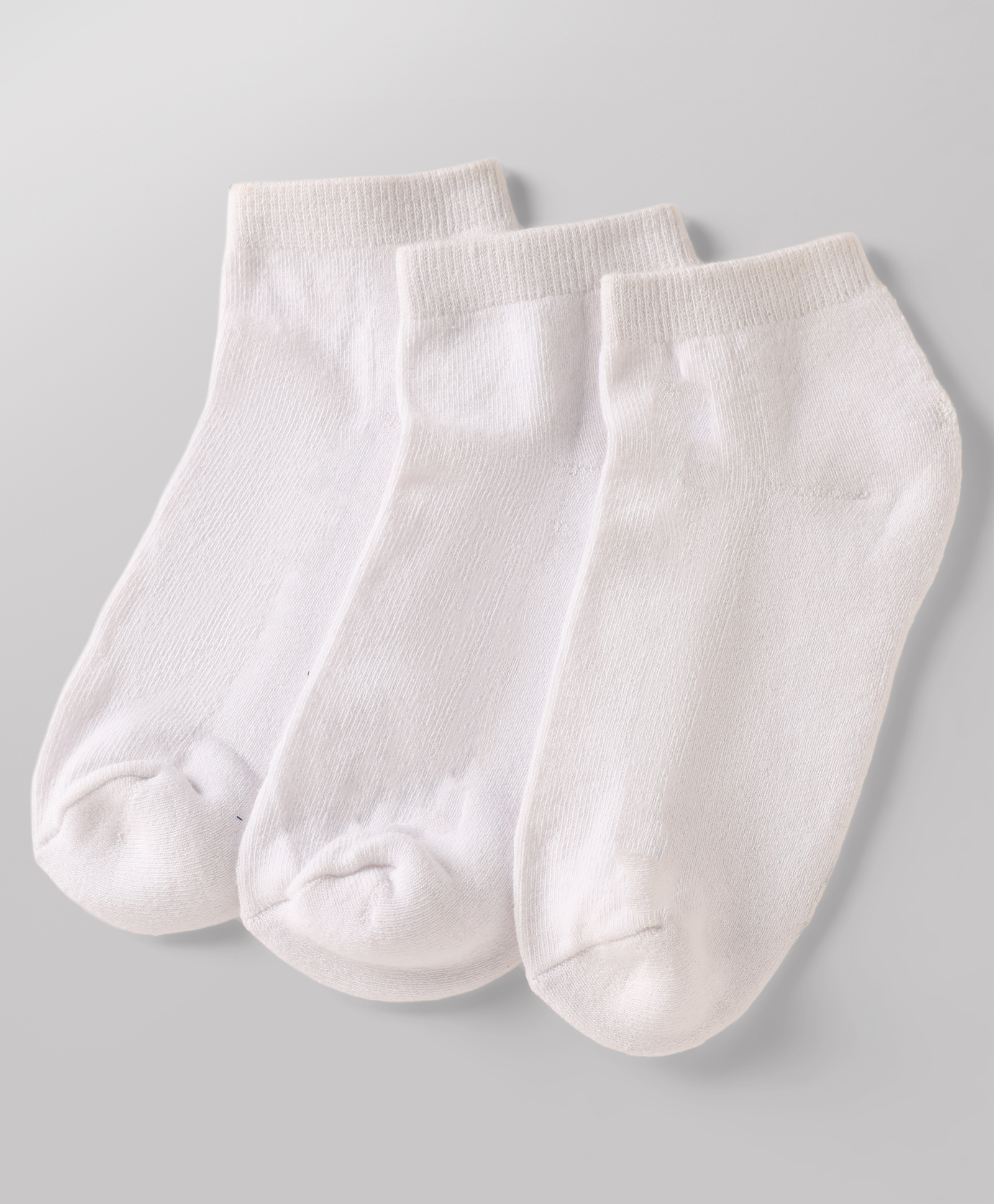 Pine Kids Cotton Knit Ankle Length Solid Socks Set Of 3 - White-picture-12