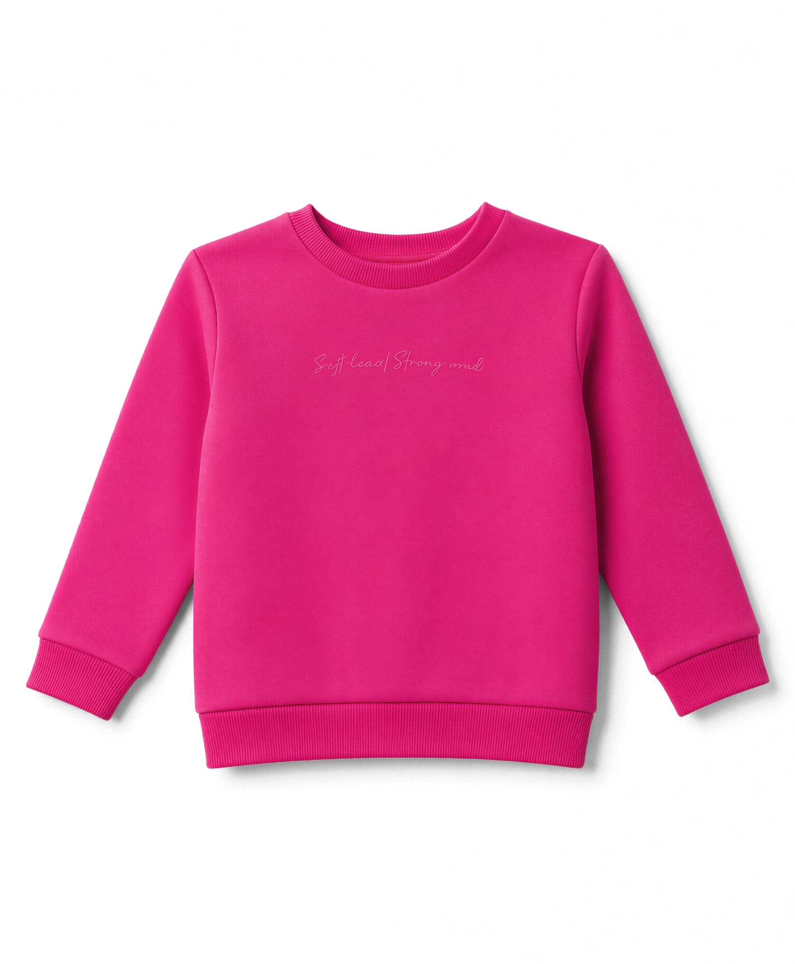 UCB Cotton Knit Sweatshirt Full Sleeves With Soft Heart Strong Soul Back Print - Fuchsia-picture-34