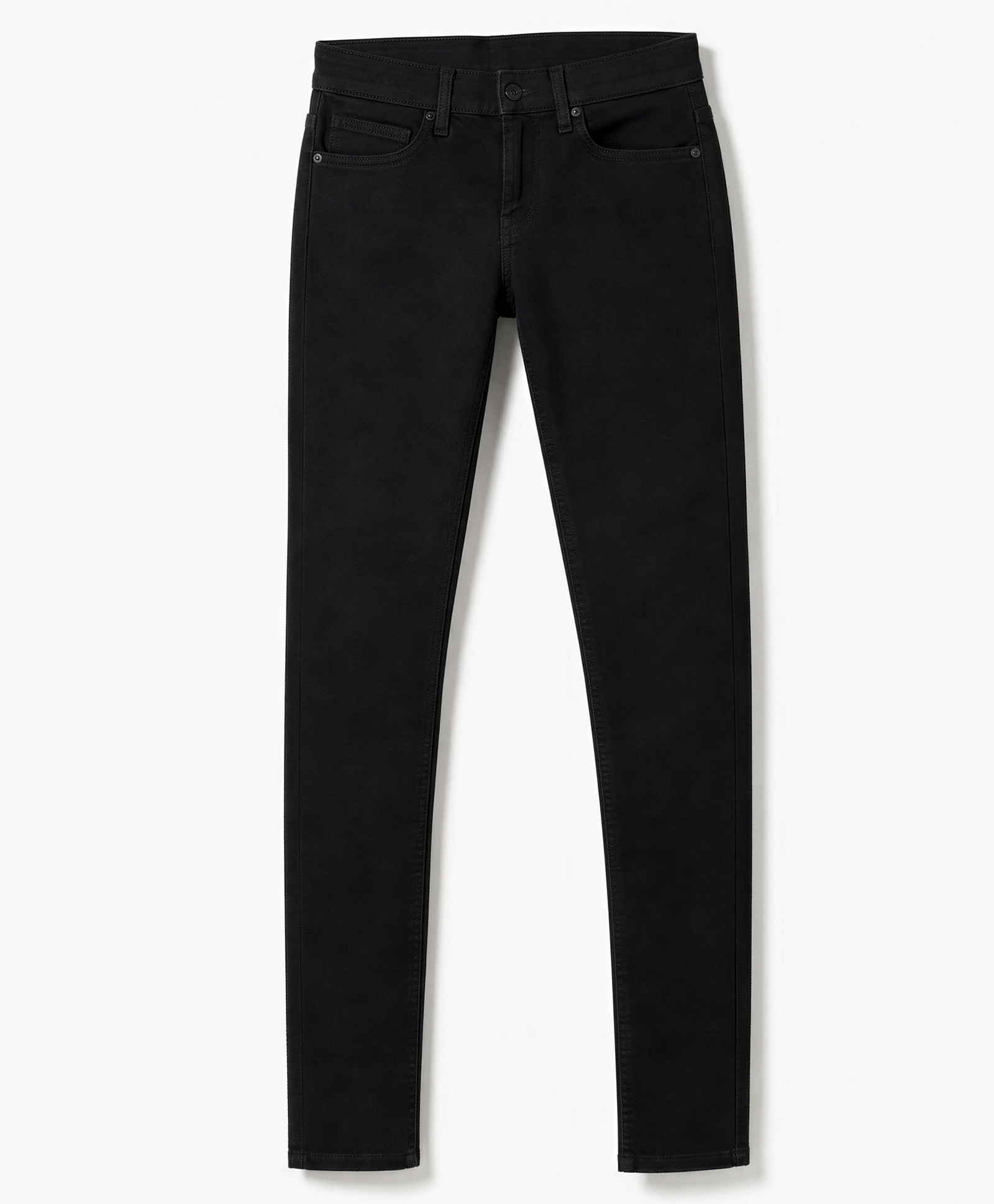 UCB Cotton Woven Full Length Solid Colour Jeans - Black-picture-35