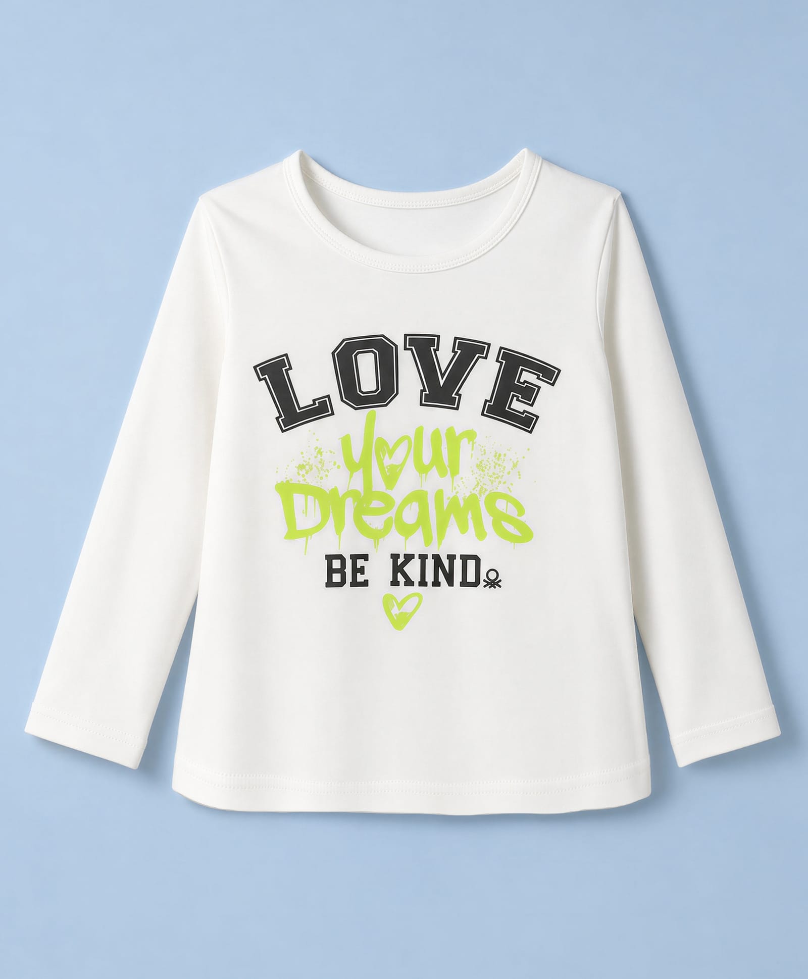 UCB Cotton Woven Full Sleeves T-Shirt with Love Your Dreams Print - Offwhite-image-29