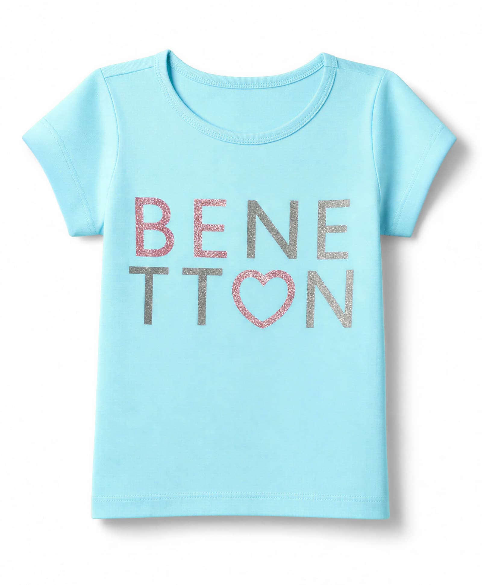 UCB Cotton Knit Half Sleeves T-Shirt with Logo Print - Blue-picture-29