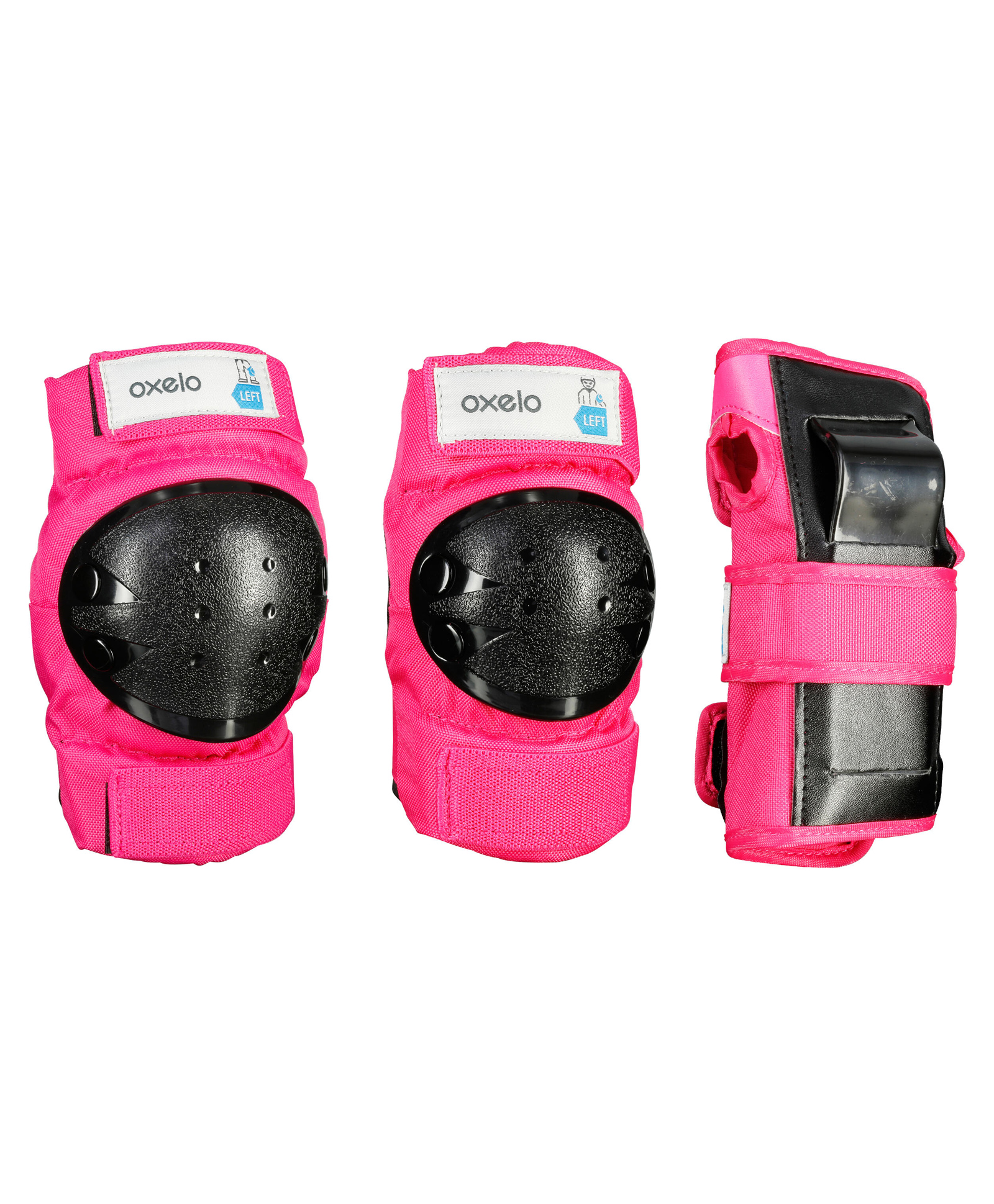 decathlon Oxelo Plastic Solid Safety Guards - Pink-picture-20