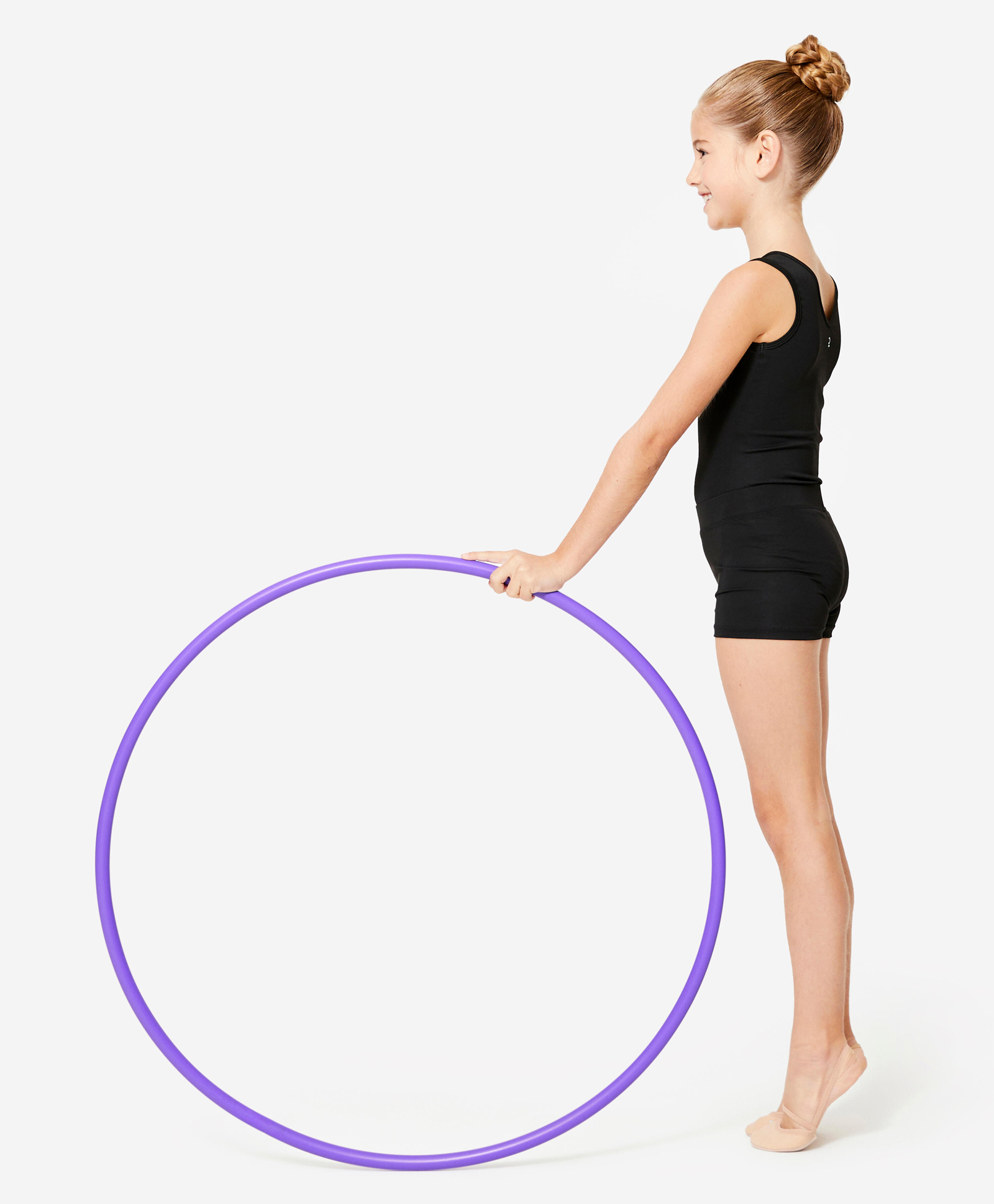 Domyos Polyethylene Solid Rhythmic Gymnastics Hoop - Purple-image-39