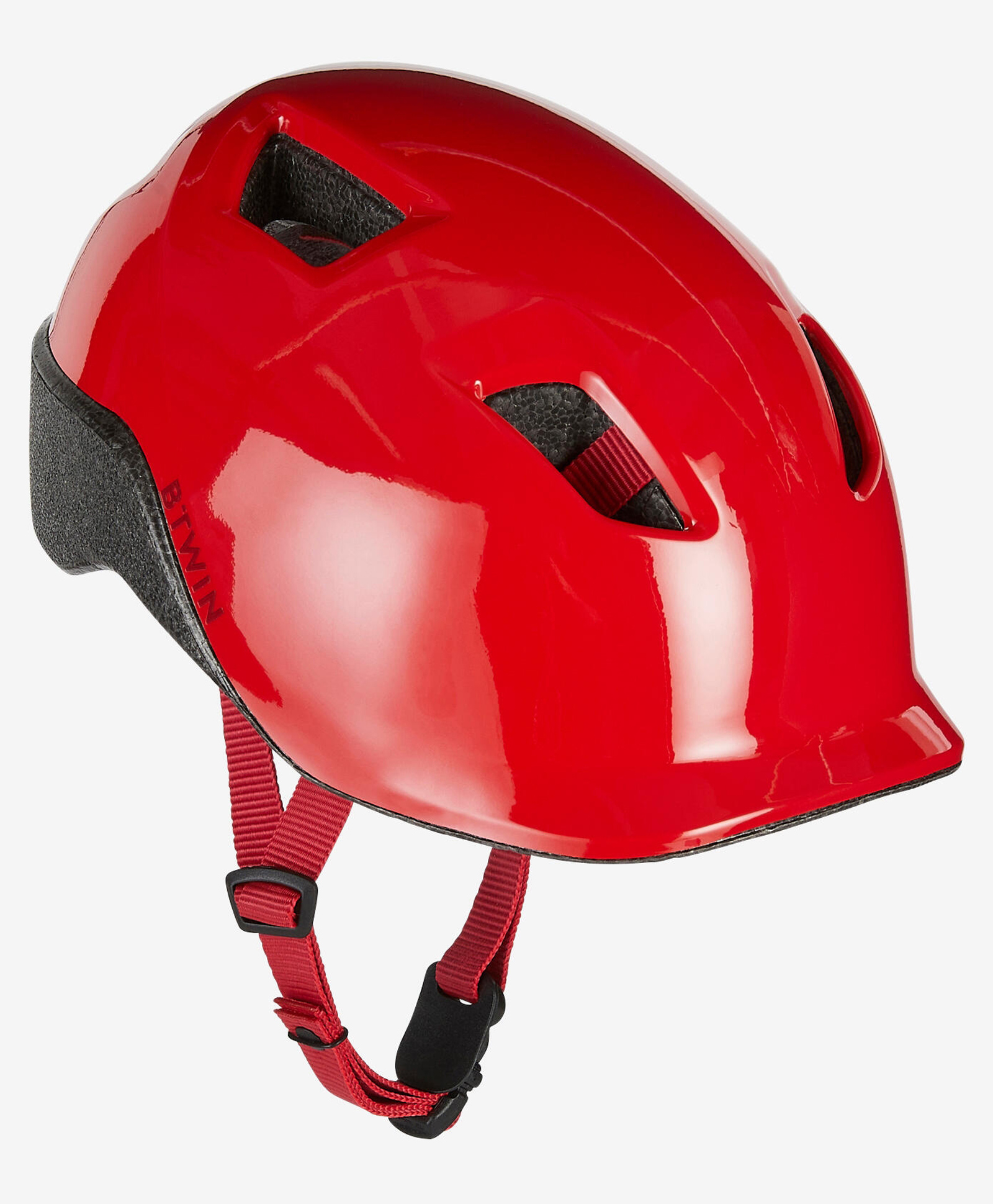 DECATHLON - Btwin 500 Polycarbonate Solid Cycling Helmet - Red-picture-23