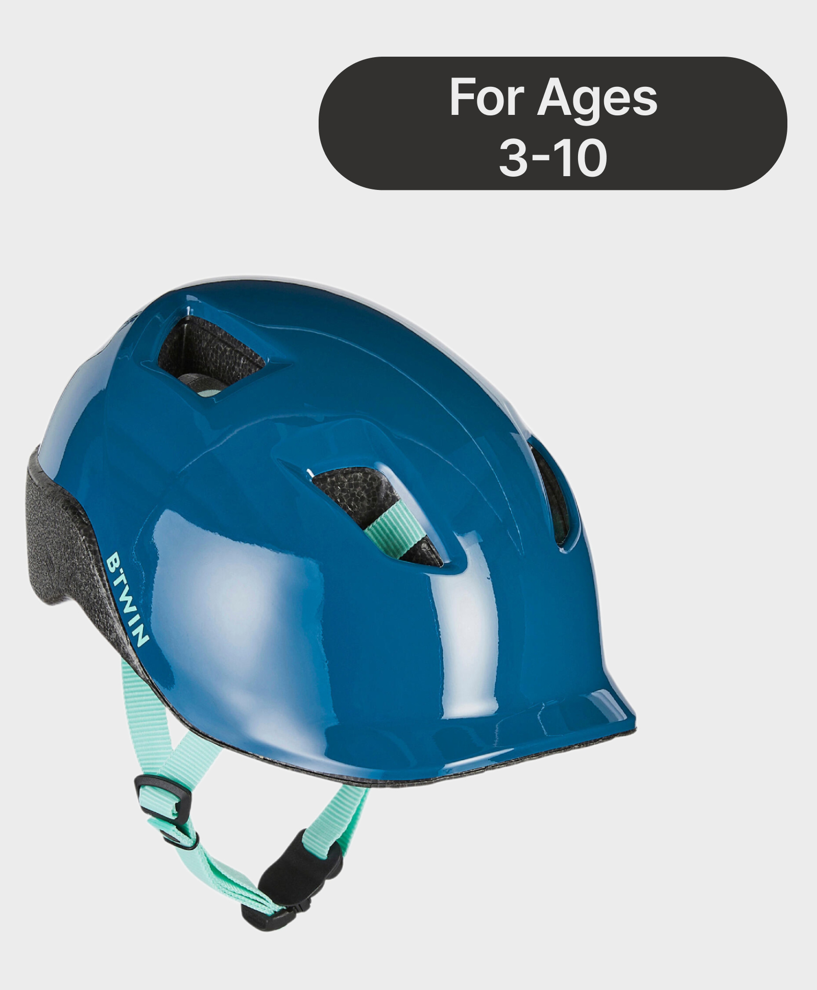 DECATHLON - Btwin 500 Polycarbonate Solid Cycling Helmet - Blue-image-45