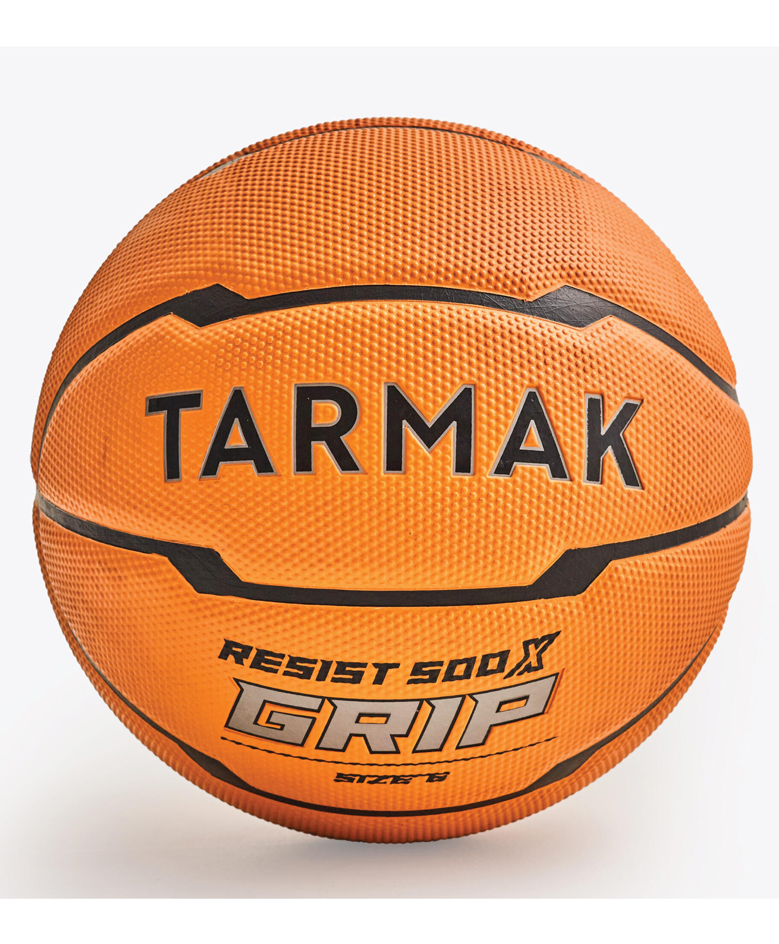 Tarmak RESIST 500 GRIP Synthetic Rubber Printed Basketball - Orange-image-26