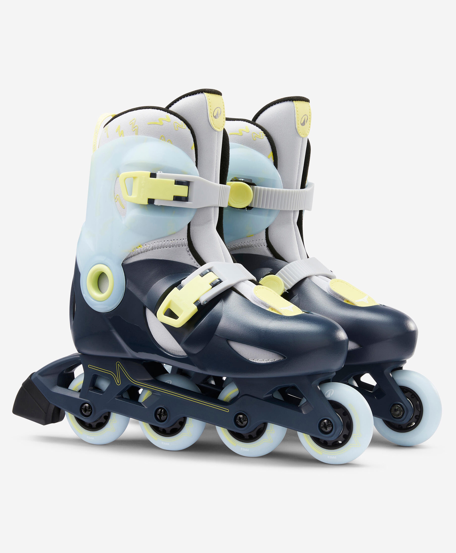 DECATHLON - Oxelo Play 5 Colourblock Inline Skates Shoes - Multi Colour-picture-21