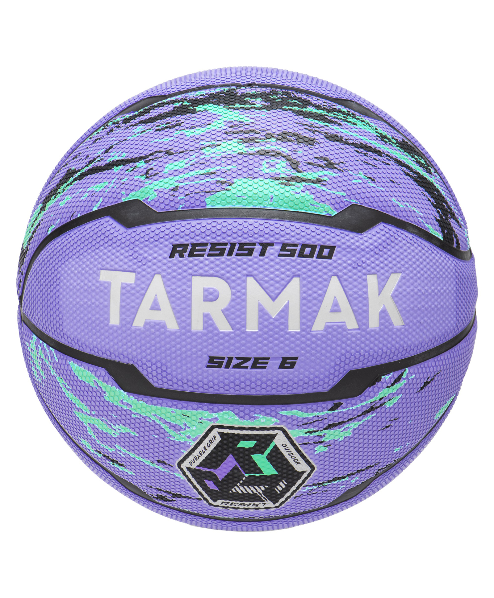 DECATHLON - Tarmak R500 Dry Rubber Printed Basketball - Purple-picture-24