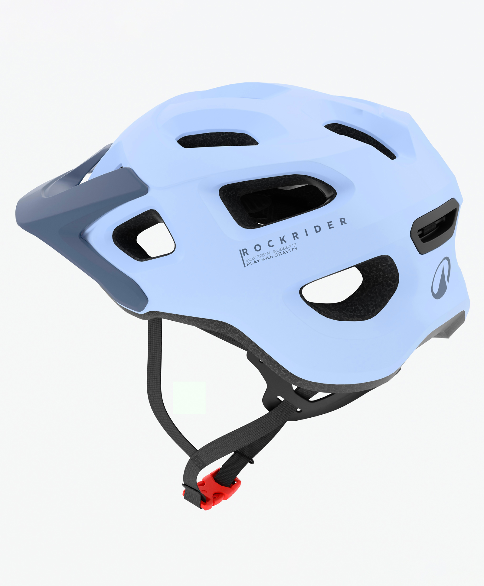 decathlon Rockrider expl 500 Polycarbonate Solid MTB Helmet - Blue-picture-21