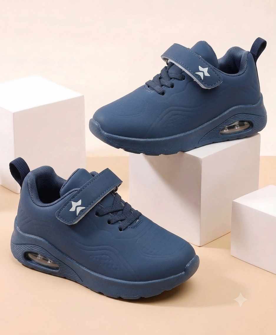 Cute Walk by Babyhug Velcro Closure Casual Shoes - Navy Blue-image-7
