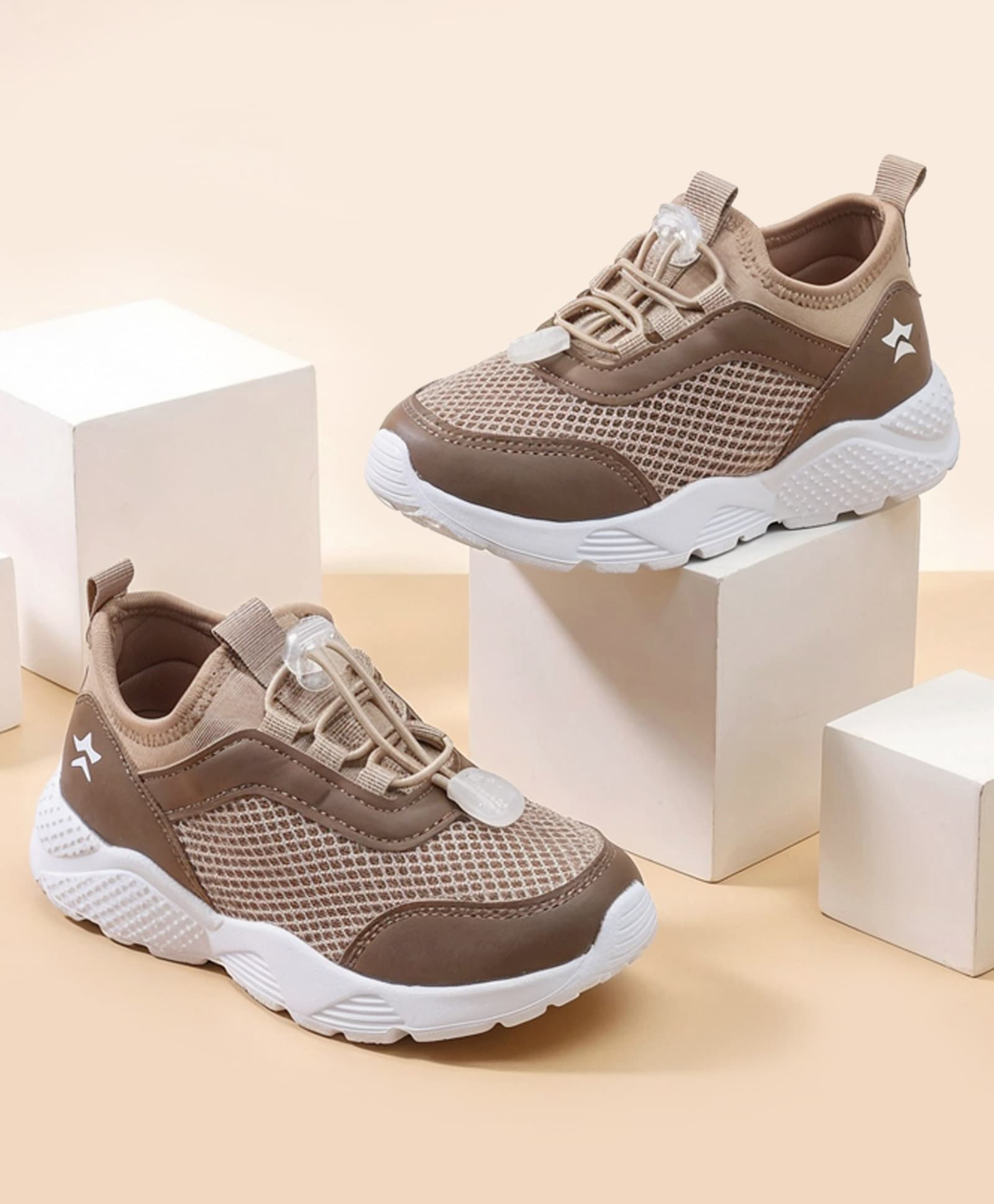 Cute Walk by Babyhug Lace Up Closure Sneaker Shoes - Brown-picture-13