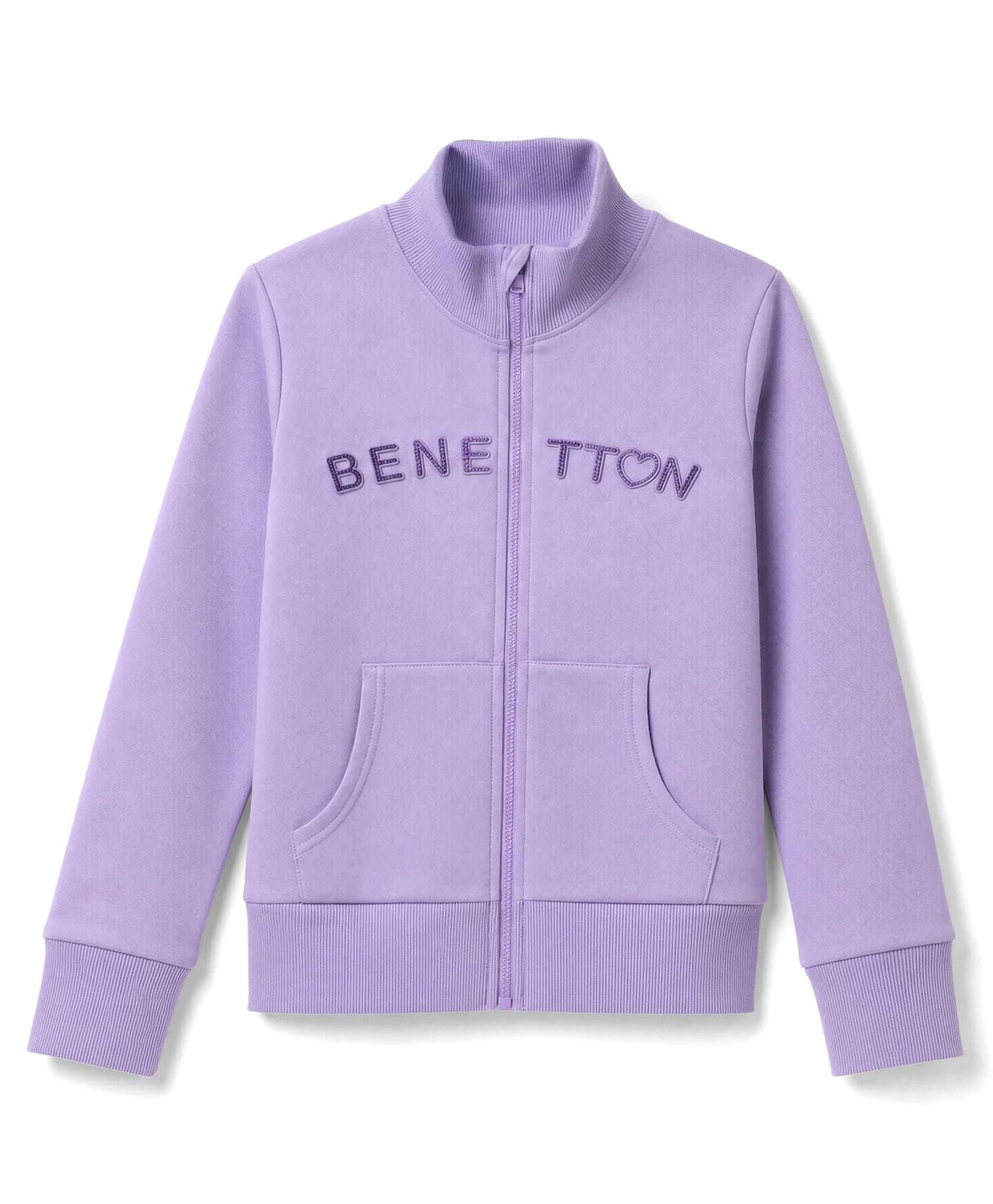 UCB Cotton Knit Sweatshirt with Full Sleeves and Embossed Logo Print in Purple for 7-8 Years-image-20