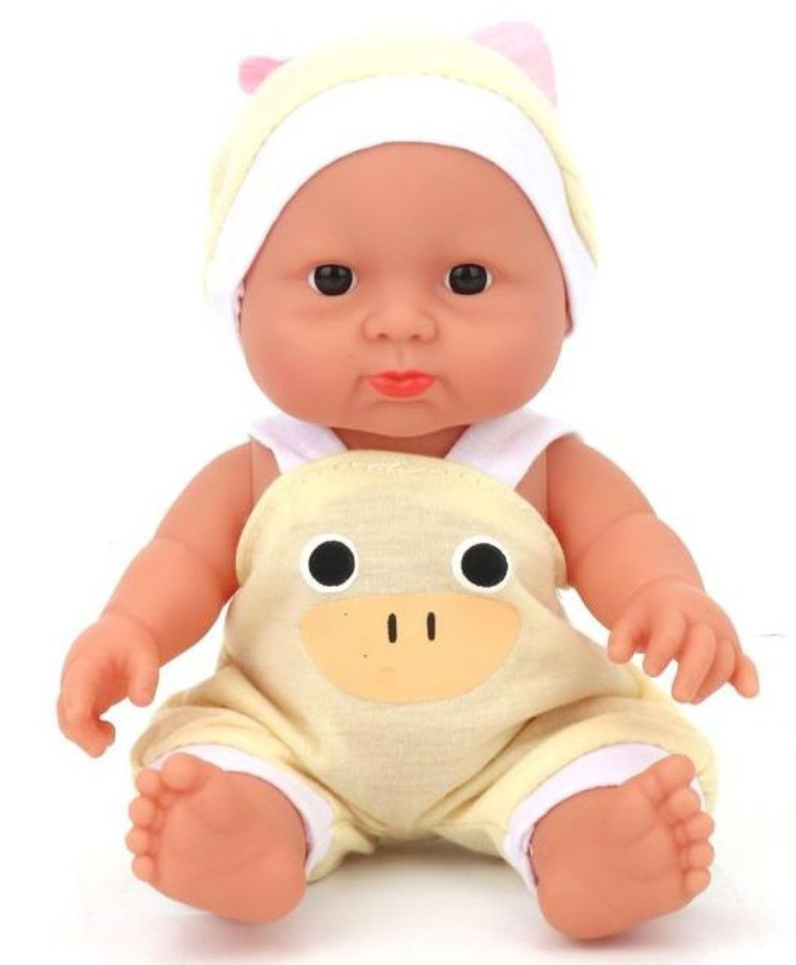 FunBlast 22 cm Realistic Baby Doll Toy for Kids with Rotatable Arms & Legs - Pack of 1 (Yellow)-image-23