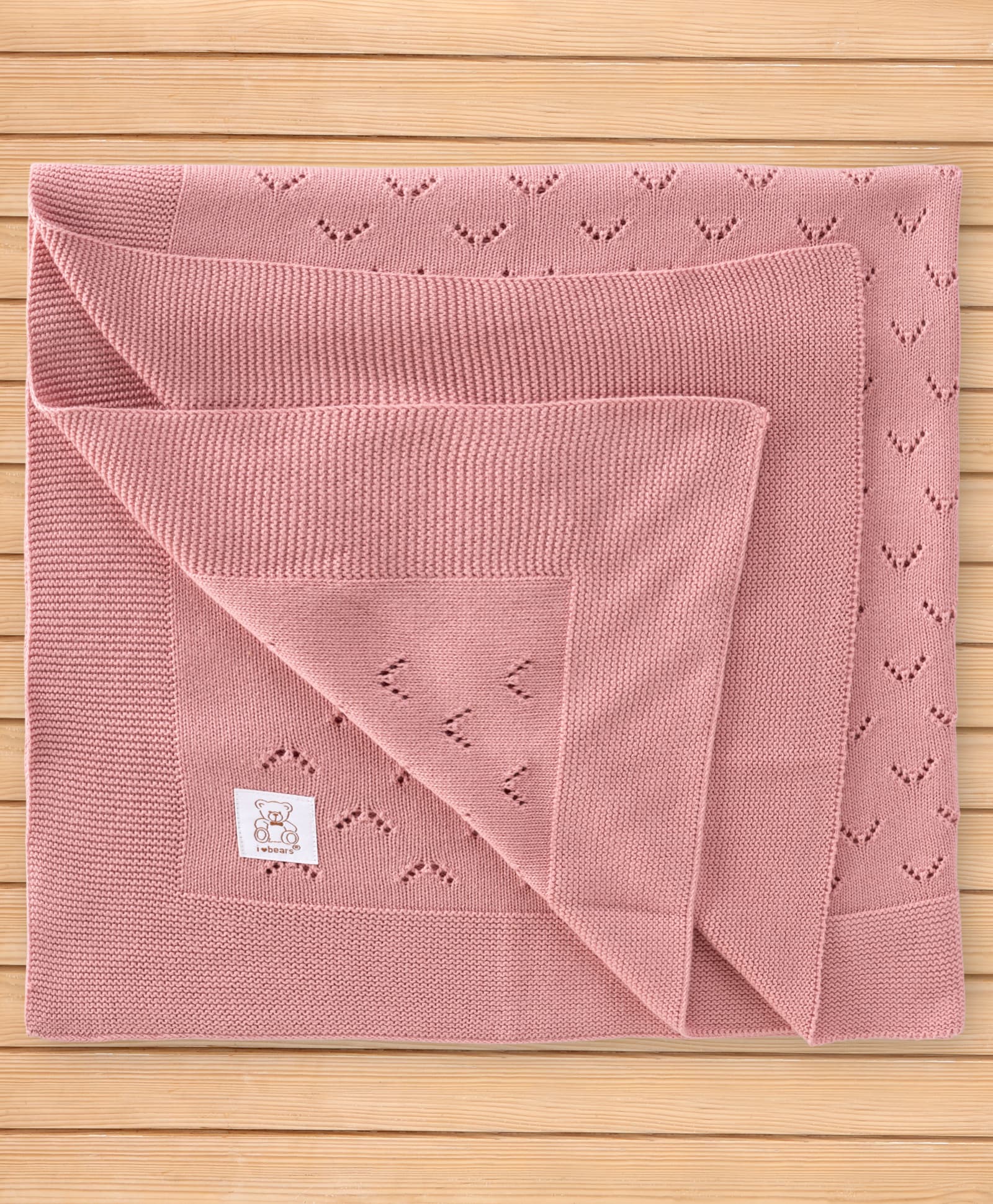 I Bears Cotton Knit Towel & Wrappers L 90 x B 75 cm - Onion-image-16