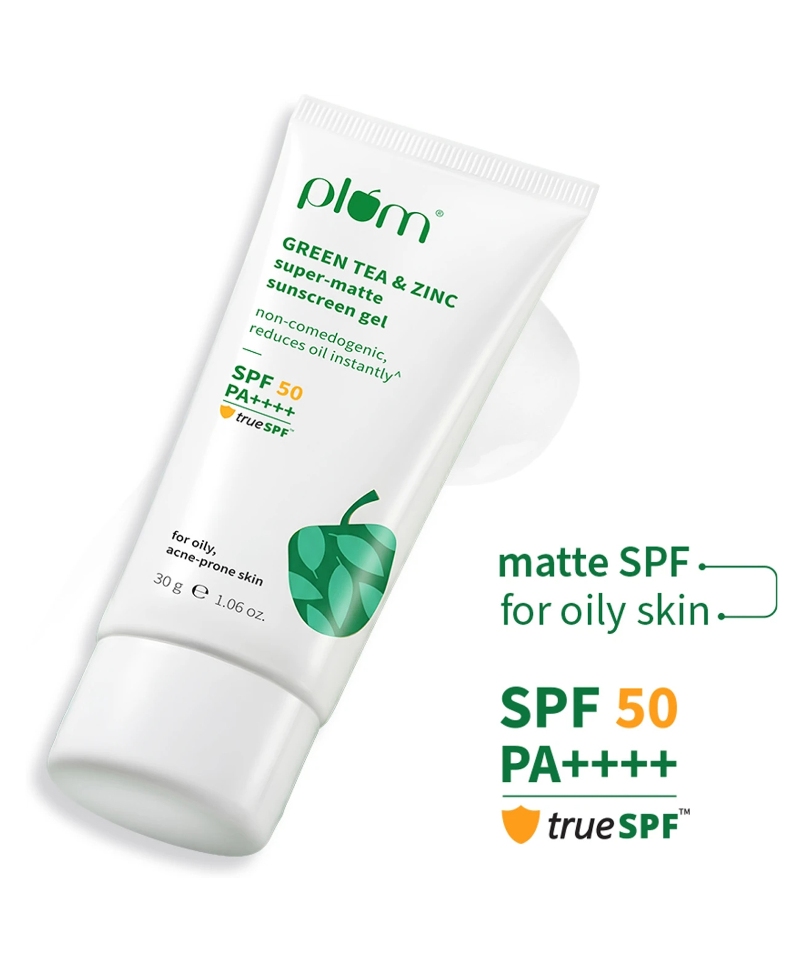 Plum Green Tea & Zinc Super-Matte Sunscreen Gel SPF 50 PA++++ for Oily Skin | 30gm-image-3