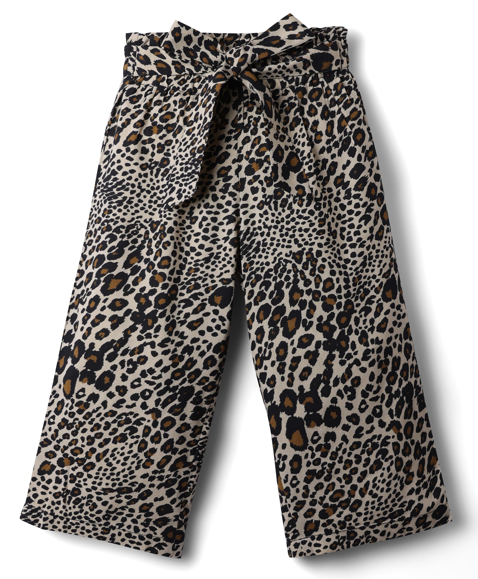 CrayonFlakes Rayon Knit Leopard Printed Pants - Brown-picture-28