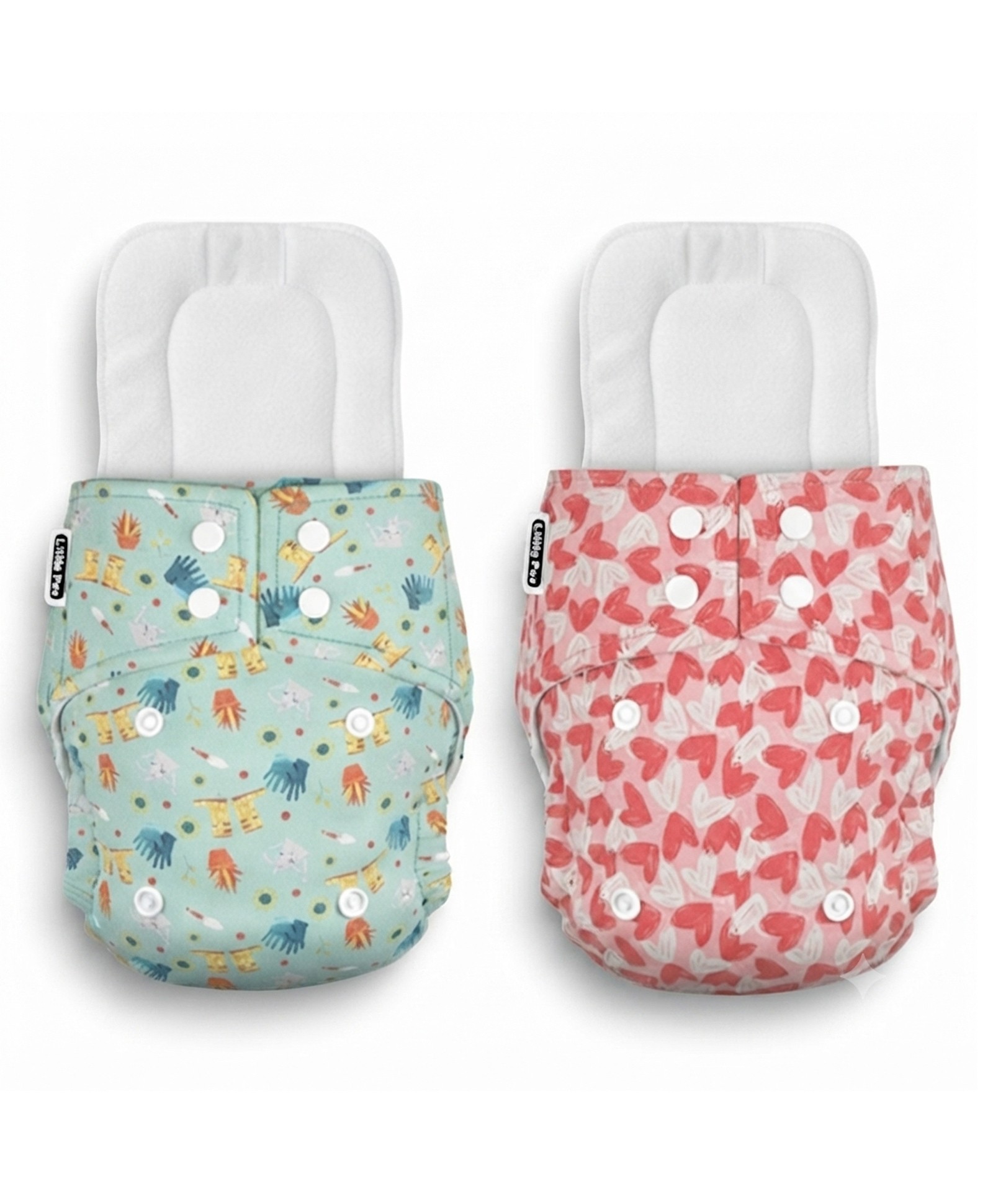 Little Pea Cloth Diaper - Playful, Hearts, Pack of 2-picture-19