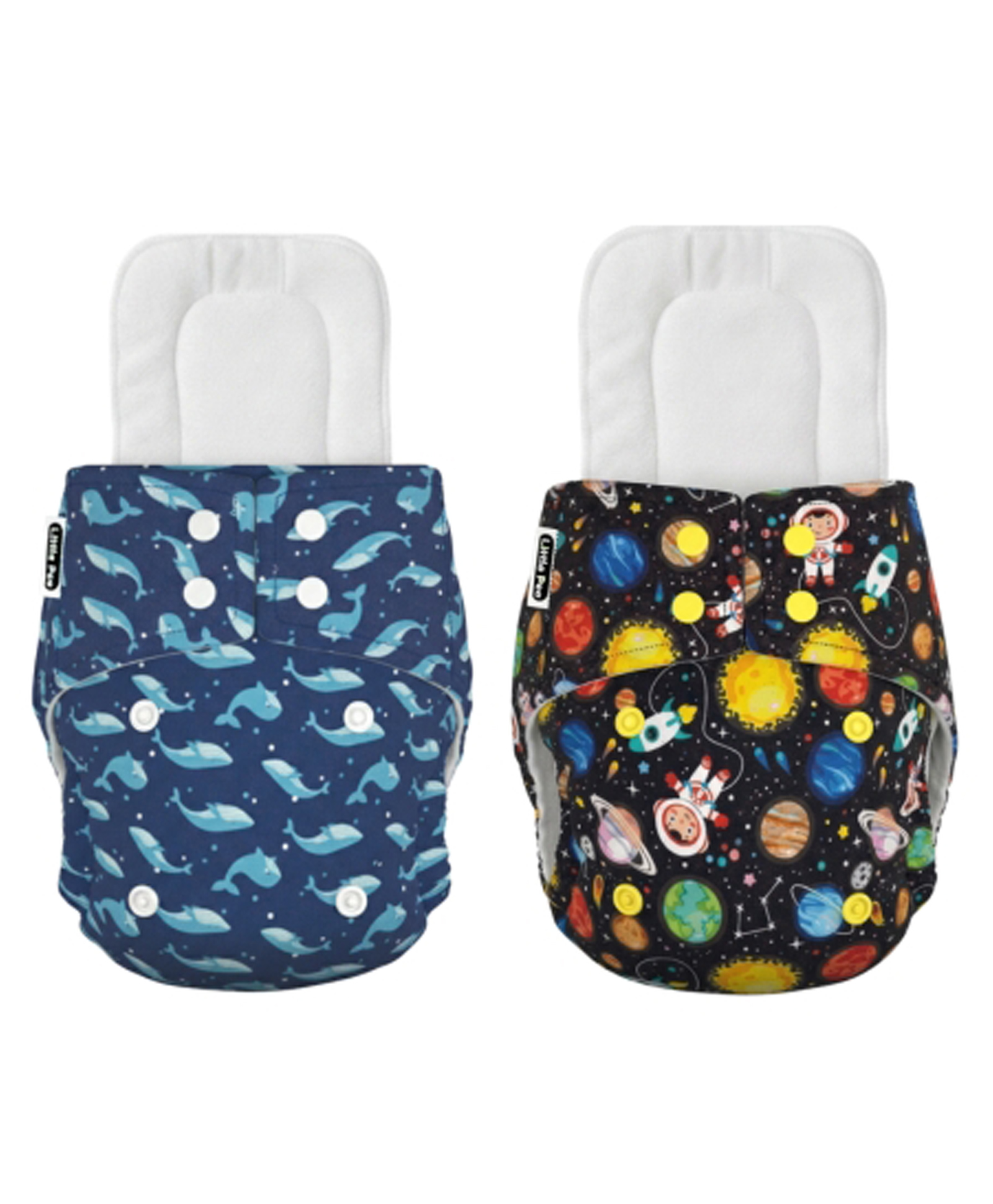 Little Pea Cloth Diaper - Cosmic, Ocean, Pack of 2-picture-31