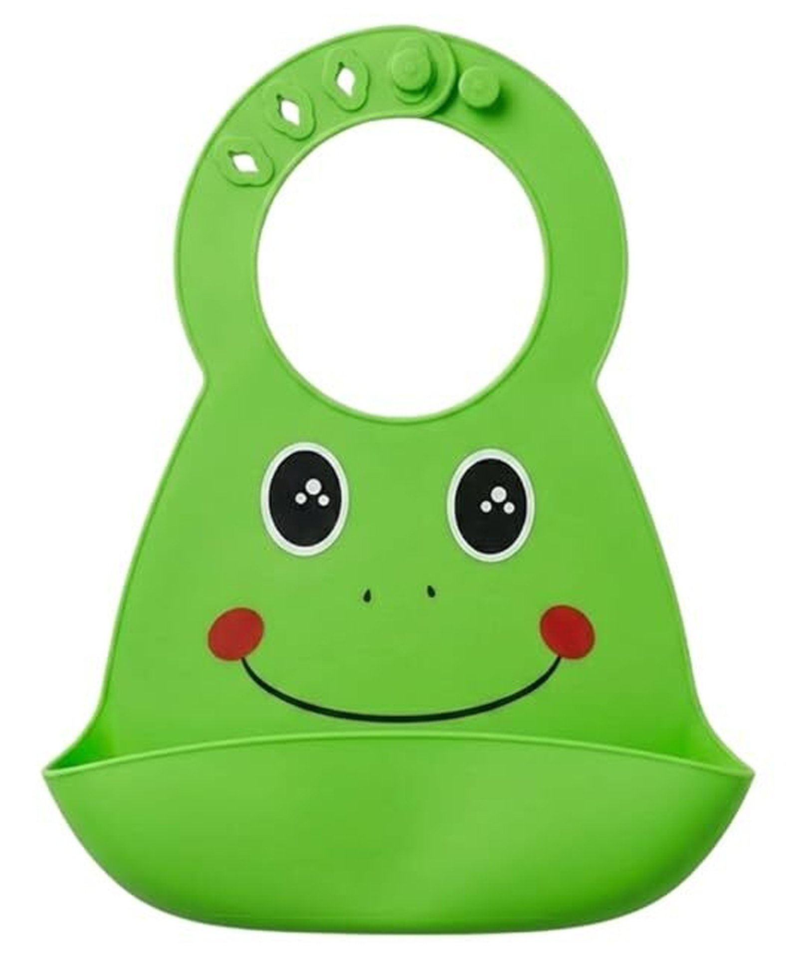 Little Pea Waterproof Silicone Baby Bib - Green-picture-15