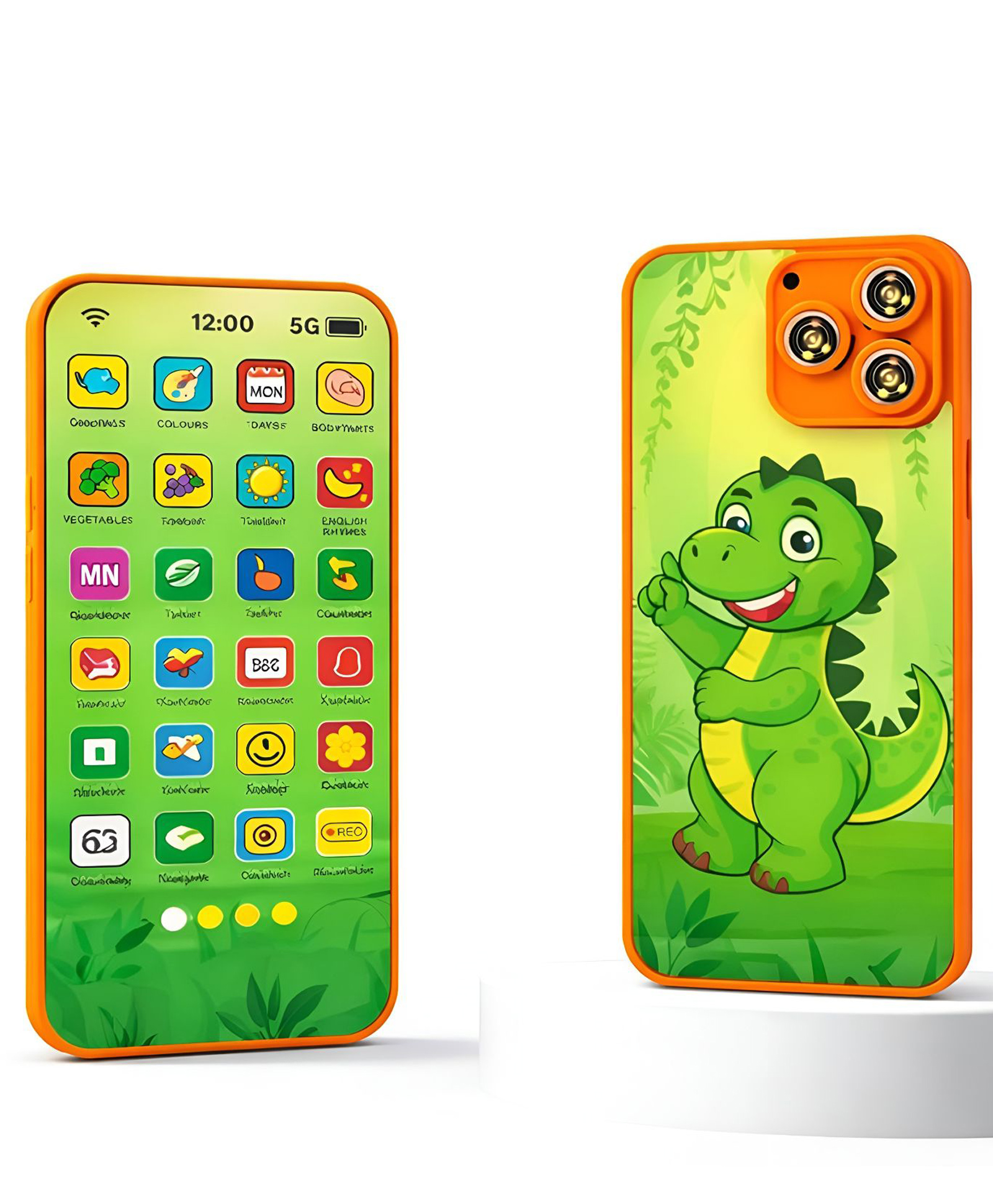 NEGOCIO Educational Phone Toy, Kids Rechargeable 24 Modes Talking Baby Smart Phone Mobile Toy Birthday Gift Surprise - PACK OF 1 - COLOR MAY VARY-picture-22