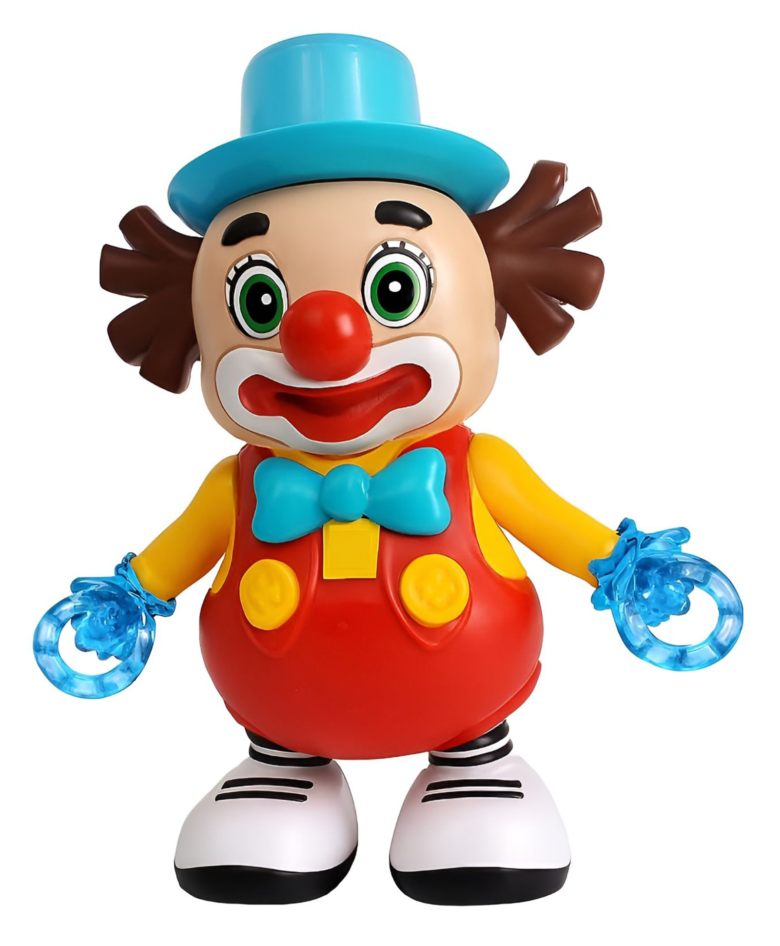 NEGOCIO Dancing Clown Toy for Kids with Music, Lights | Musical Walking Robot | Funny Clown for kids - PACK OF 1 - COLOR MAY VARY-image-44