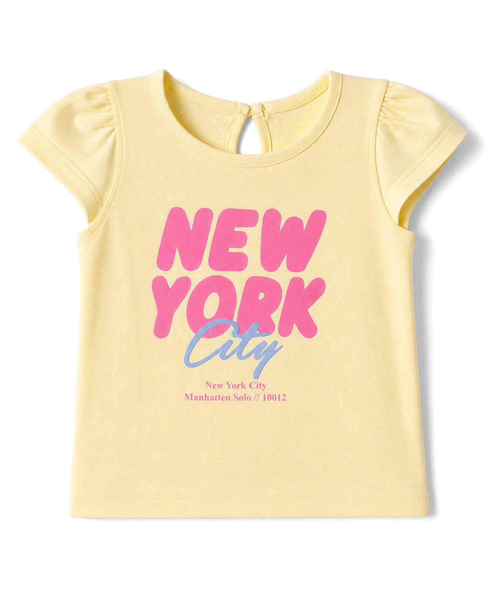 Babyhug Cotton Knit T-Shirt with Half Sleeves and New York City Print - Yellow-image-32