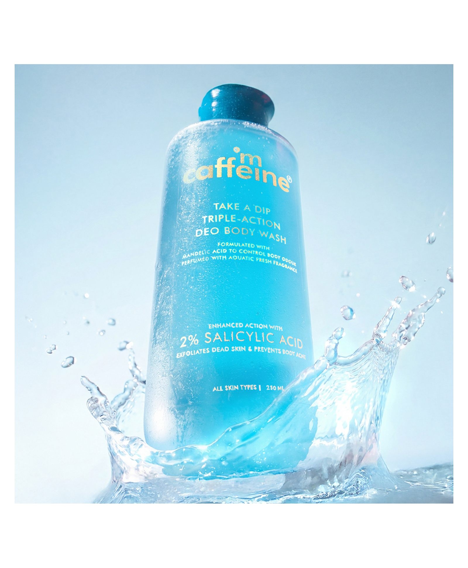 mCaffeine Take A Dip Triple Action Deo Body Wash - 250 ml-picture-12