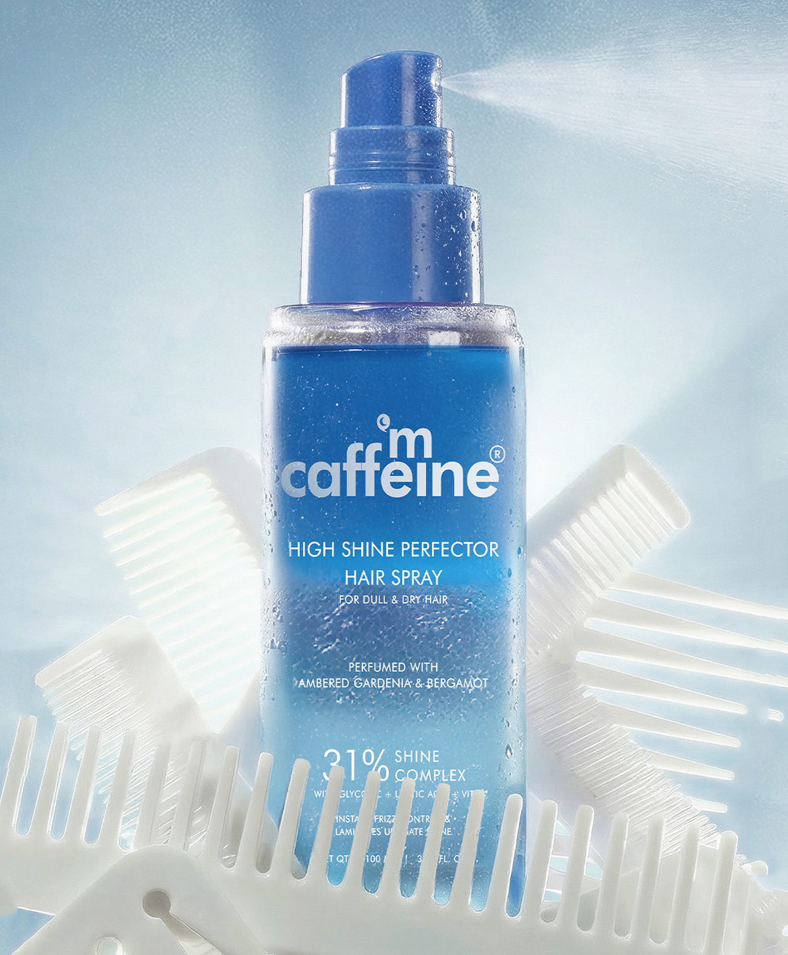 mCaffeine High Shine Perfector Hair Spray - 100 ml-image-35