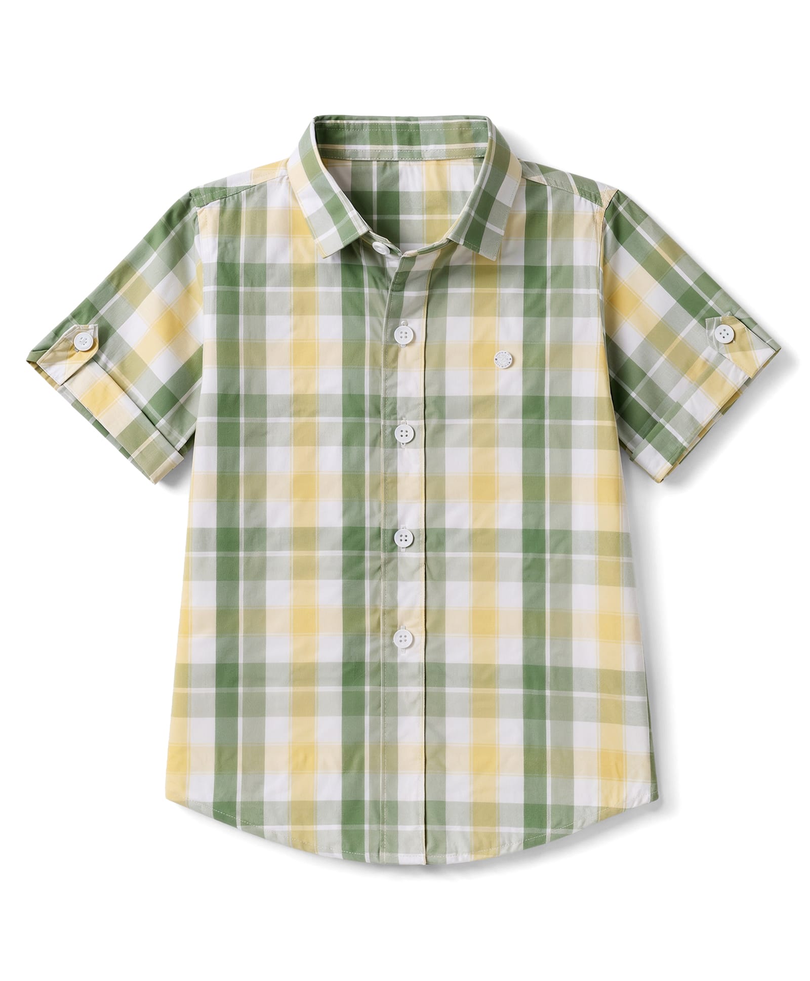 Jash Kids Cotton Woven Half Sleeves Checks Shirt - Light Yellow-picture-7