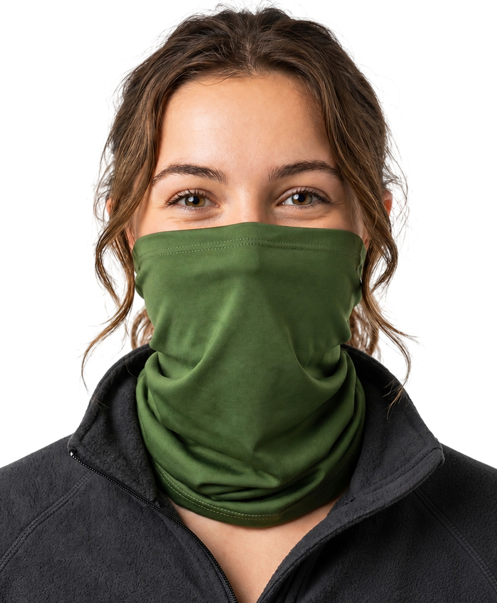 MOMISY Camouflage Neck Gaiter for Men & Women Multi-Use Face Cover & Bandana (Olive Green)-image-4