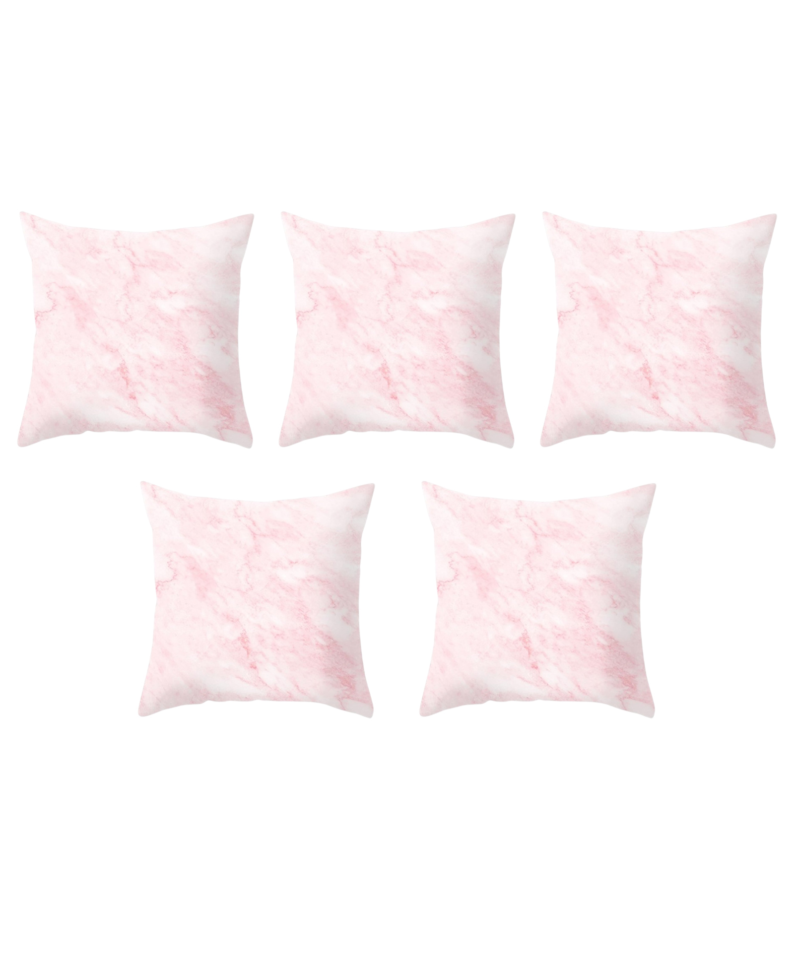 MOMISY Cushion Cover Set of 5 Decorative Throw Pillow Covers for Living Room & Bedroom, 45 x 45 cm (Cloud Pink)-image-30