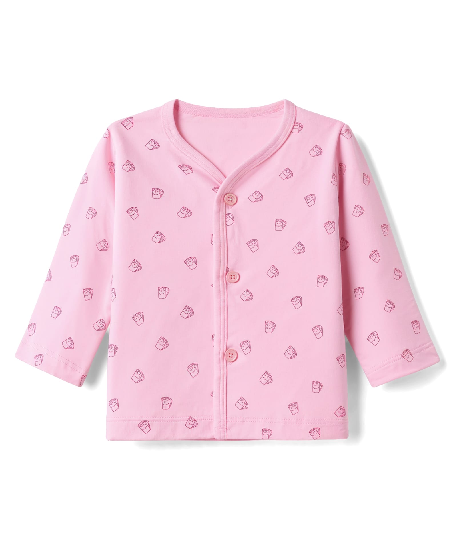 Tango Interlock Knit Full Sleeves Jhablas With Cup Print - Pink-picture-19