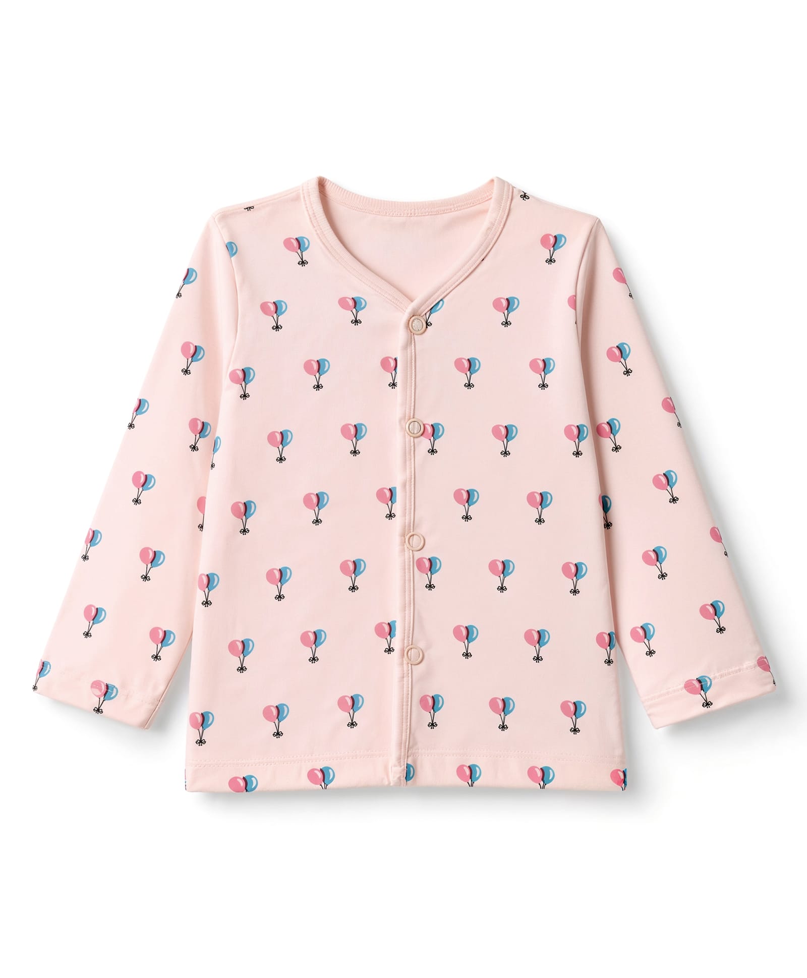 Tango Single Jersey Knit Full Sleeves Jhablas With Balloon Print - Peach-picture-16