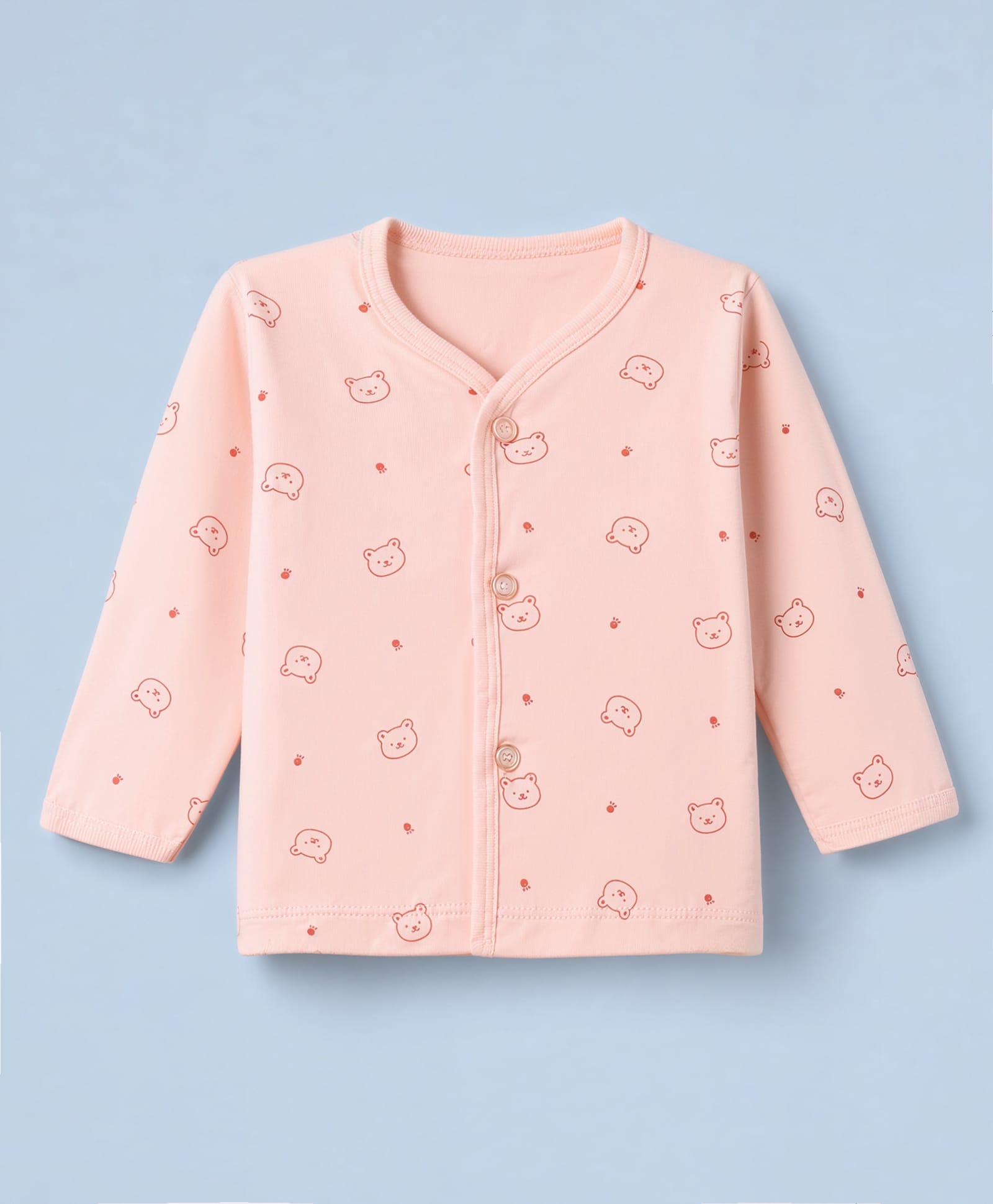 Tango Interlock Knit Full Sleeves with Bear Print Jhablas - Pink-picture-17