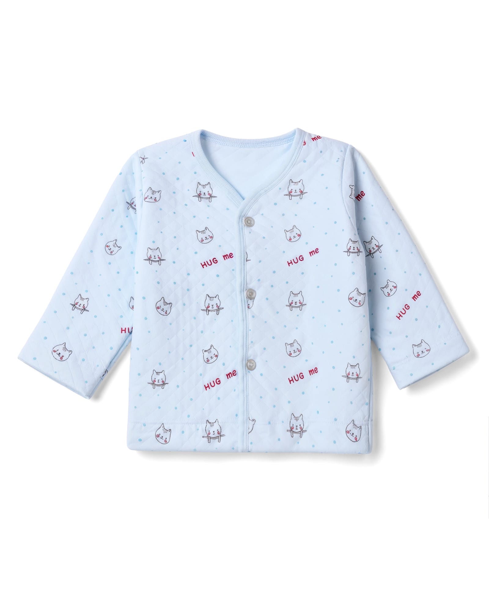 Tango Polyfill Knit Full Sleeves Jhablas With Kitty Print - Blue-picture-11