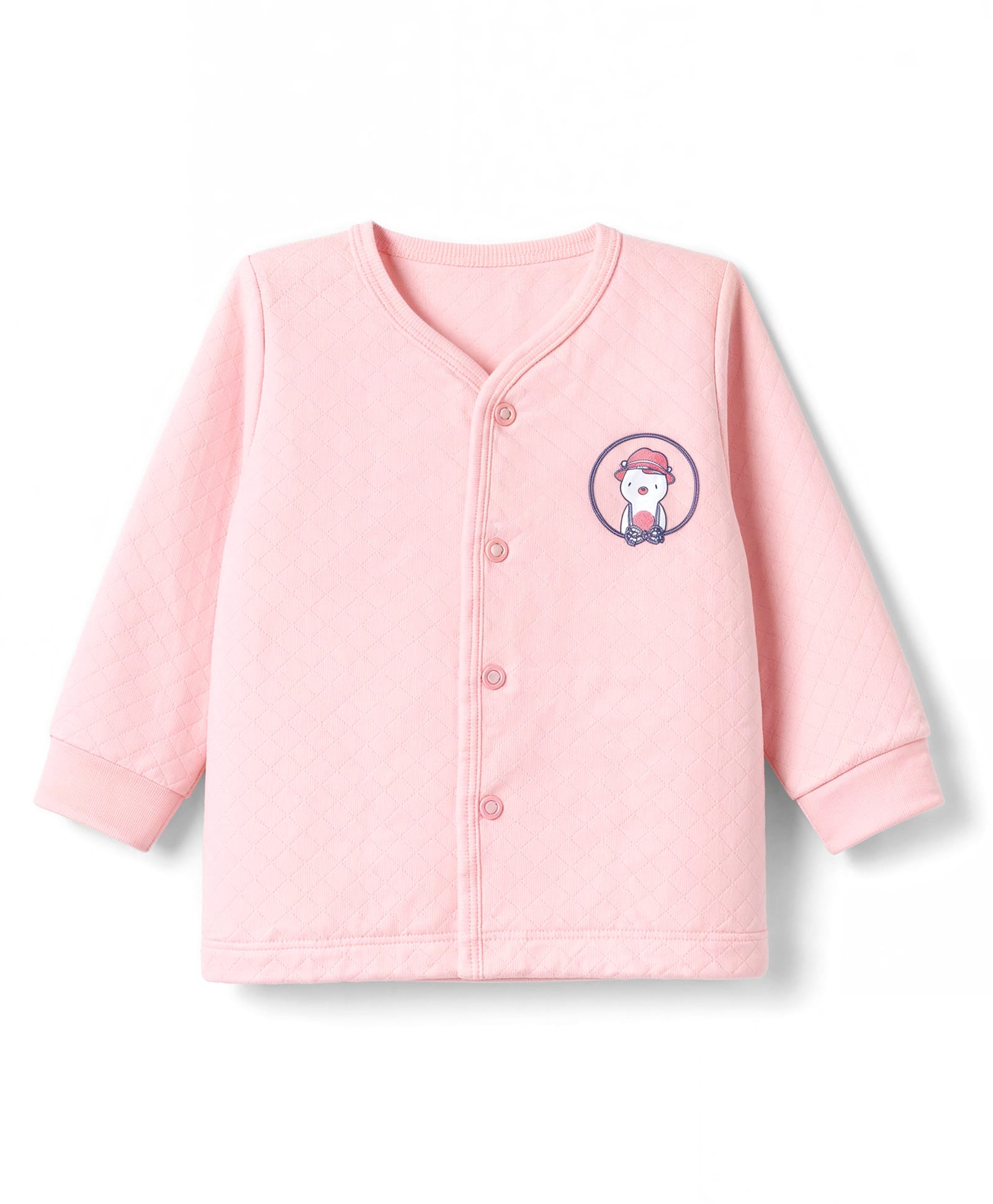 Tango Polyfill Knit Full Sleeves Solid Jhablas with Duck Print - Pink-picture-14