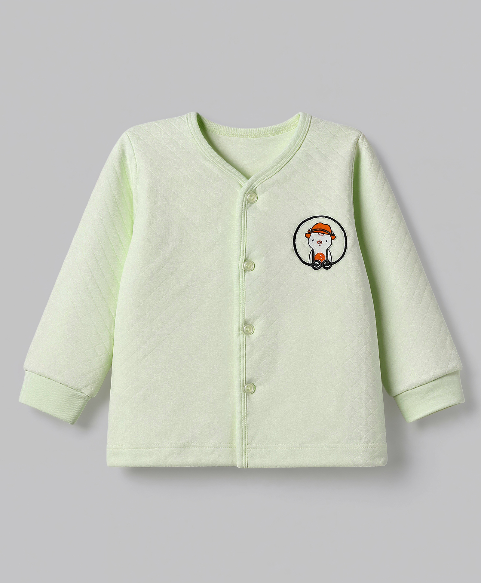 Tango Polyfill Knit Full Sleeves Solid Jhablas with Duck Print - Mint Green-picture-44