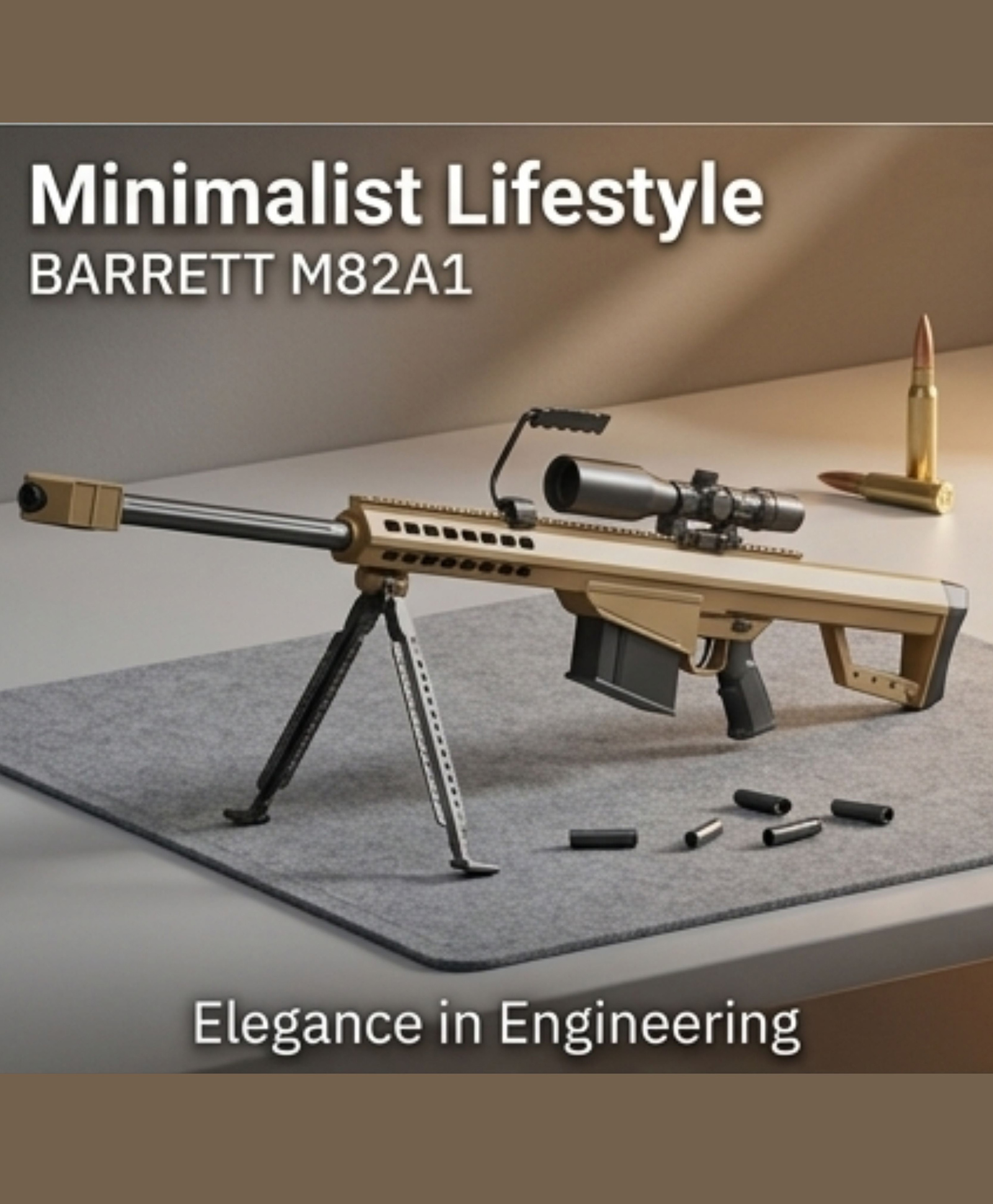 Lumo Brilliant Toys Huge Barrett M82A1 Toy Sniper Rifle Gun Toys for Kids with Scope, Bipod Stand & Soft Foam Bullets Long Range Shooting Game Toy, Fun Entertainment Kids Toys - Multicolor-image-39