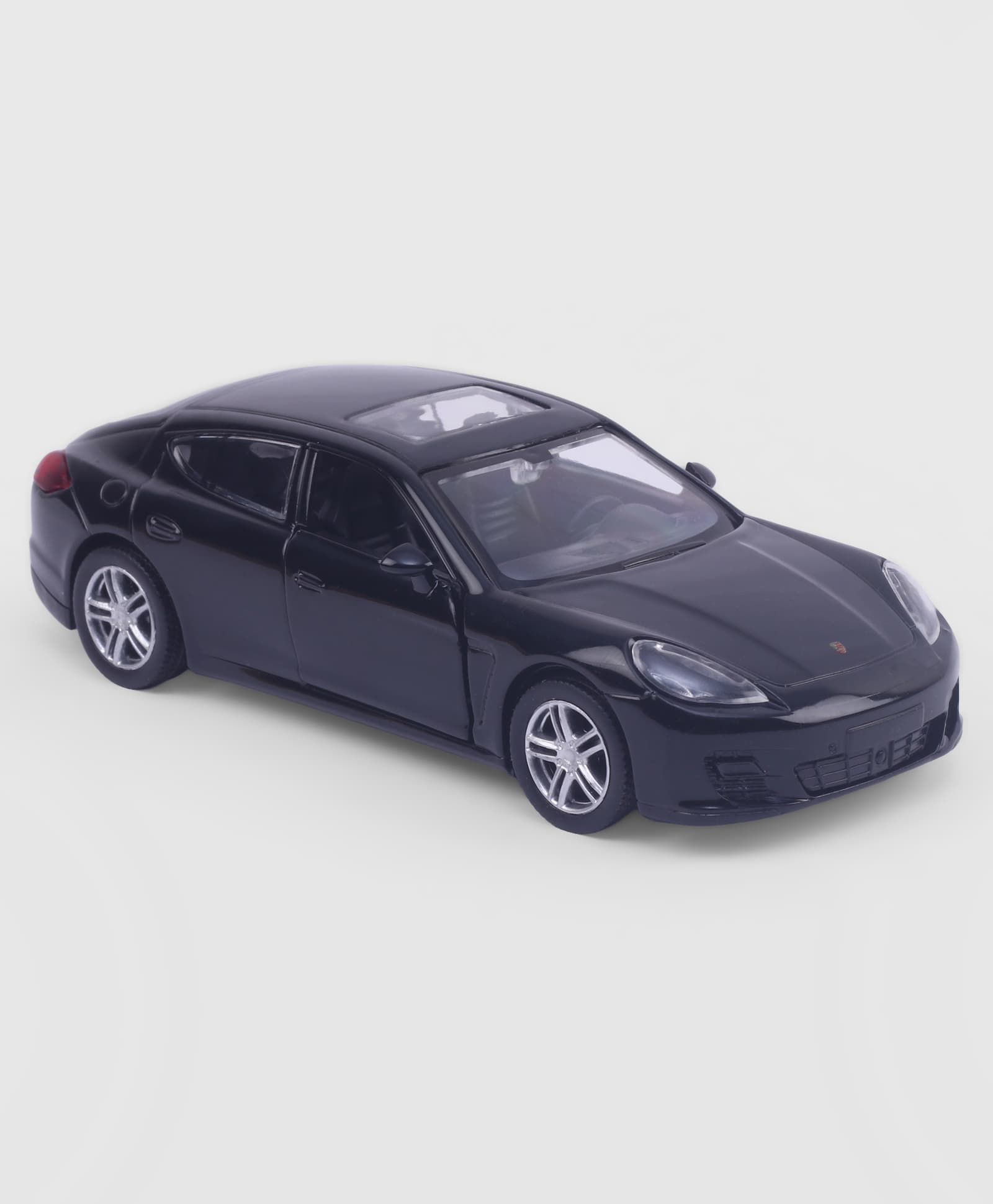 RMZ CITY Porsche Panamera Turbo Collectible Diecast Car Scale Model 1:32 (5 inch) - Black-picture-21