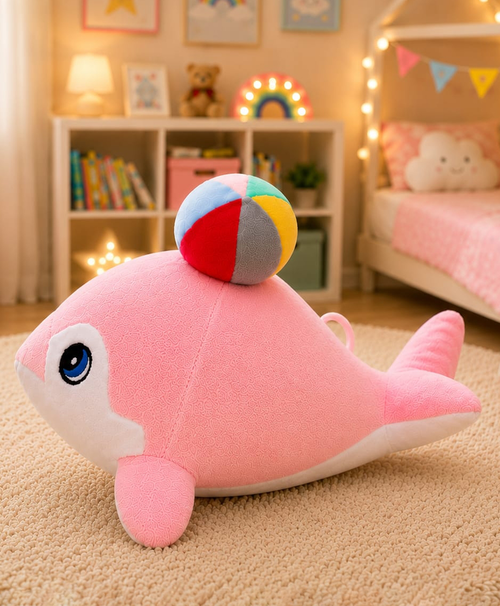 Besties 25 cm Baby Fish Plush Toy Pink | for Toddler Gifting | Boys & Girls | Stuffed Animal | Baby Safe | Cuddle & Travel Partner | Super Soft Fabric | Room & Car Décor - Pink-image-36