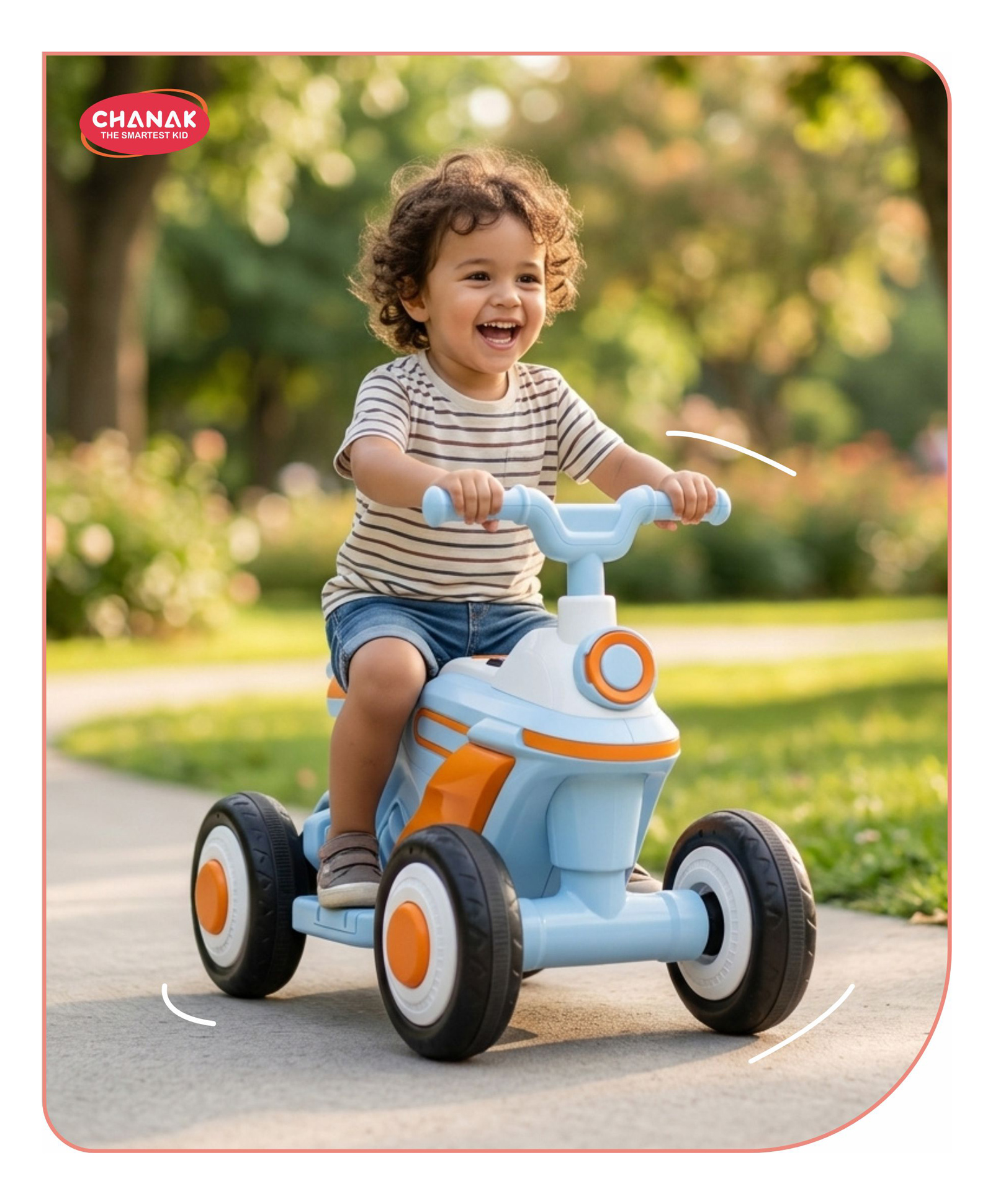 Aditi Toys Electric ATV Ride-On Bike for Kids, 4-Wheel Quad Bike with LED Lights, Music & Rechargeable Battery, 3+ Years (White)-image-47