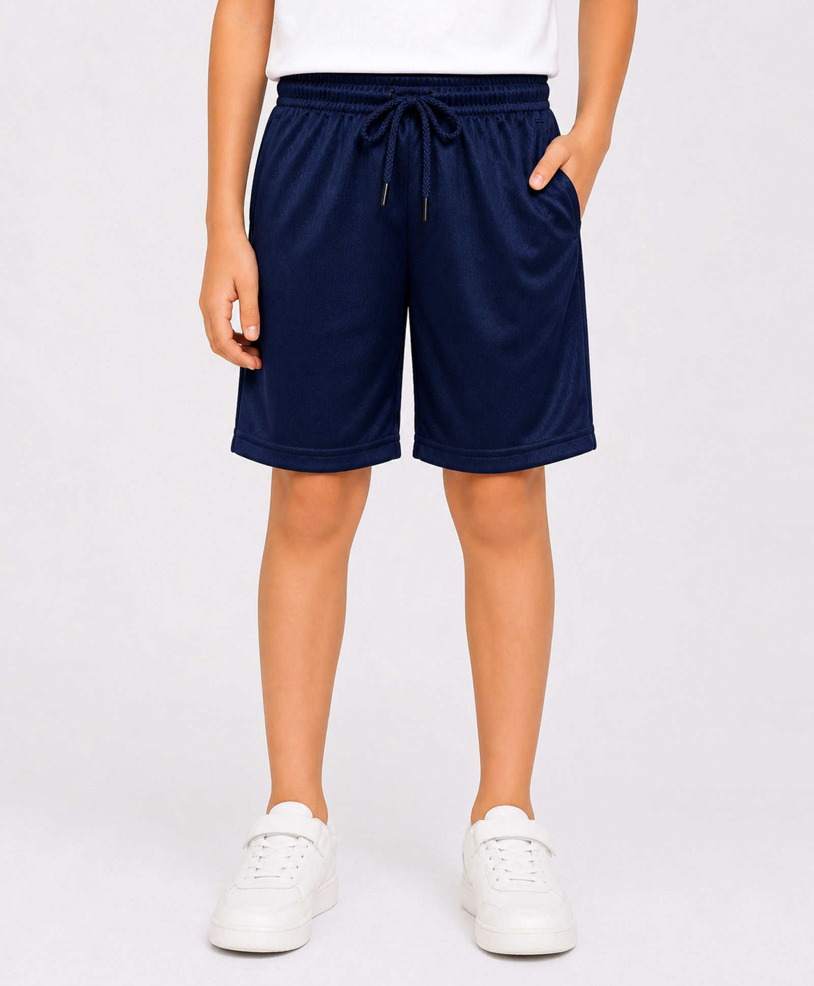 RISH Knit Textured Shorts - Navy Blue-picture-19