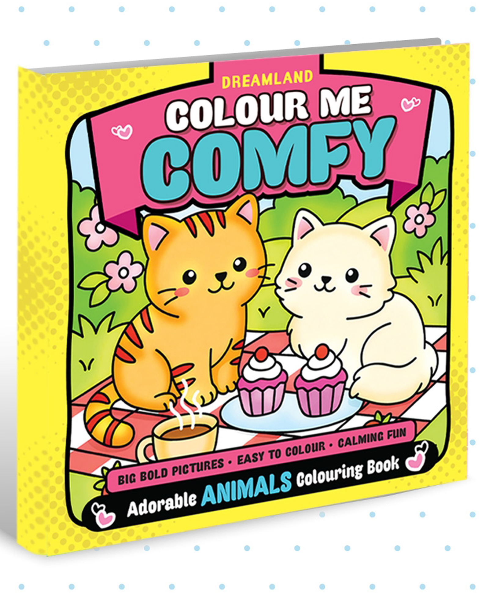 Colour Me Comfy Artsy Animals - Easy and Relaxing Animal Colouring Book for All Ages with Bold, Cute and Creative Designs by Dreamland | English | Paperback-picture-13