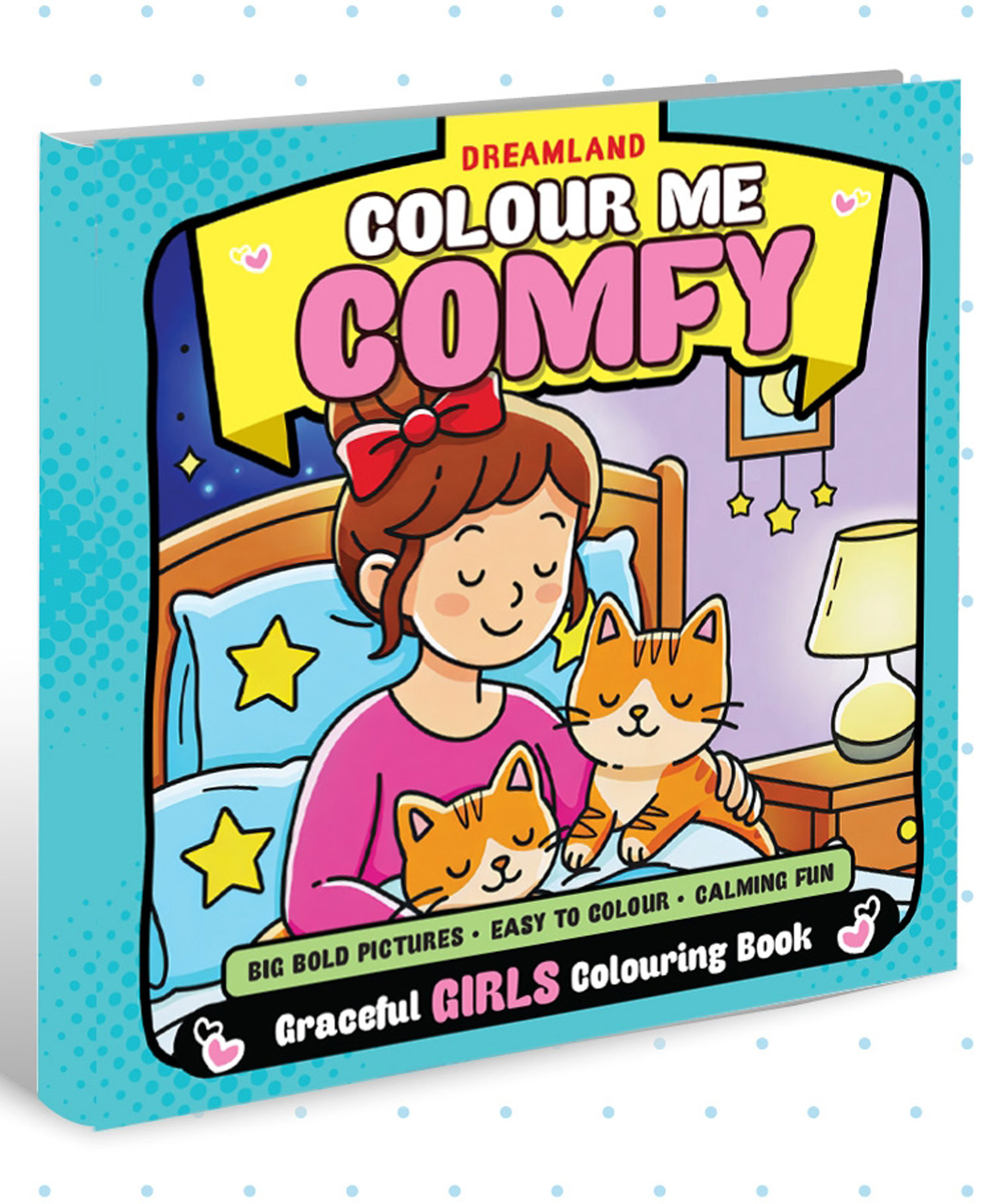 Colour Me Comfy - Grace Girls| Cute and Elegant Girls Colouring Book for Kids, Teens, and Adults | Simple Bold Outlines, Relaxing and Creative Designs by Dreamland | English | Paperback-image-29