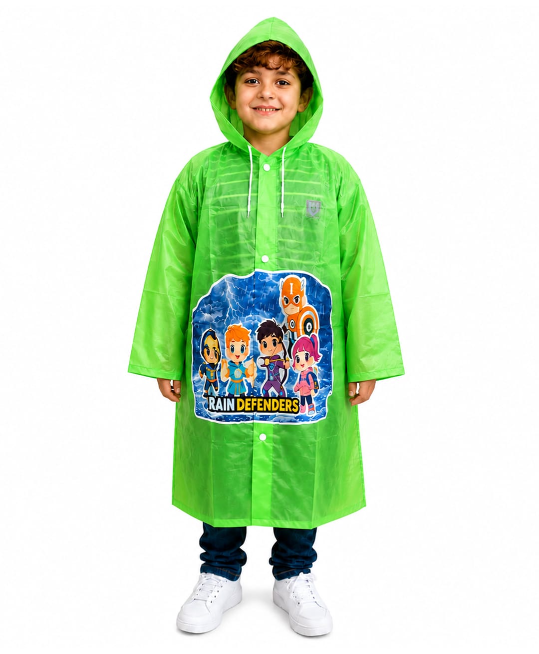 Viva Rainwear PVC Full Sleeves Rain Defender hooded Raincoat -Green-picture-22